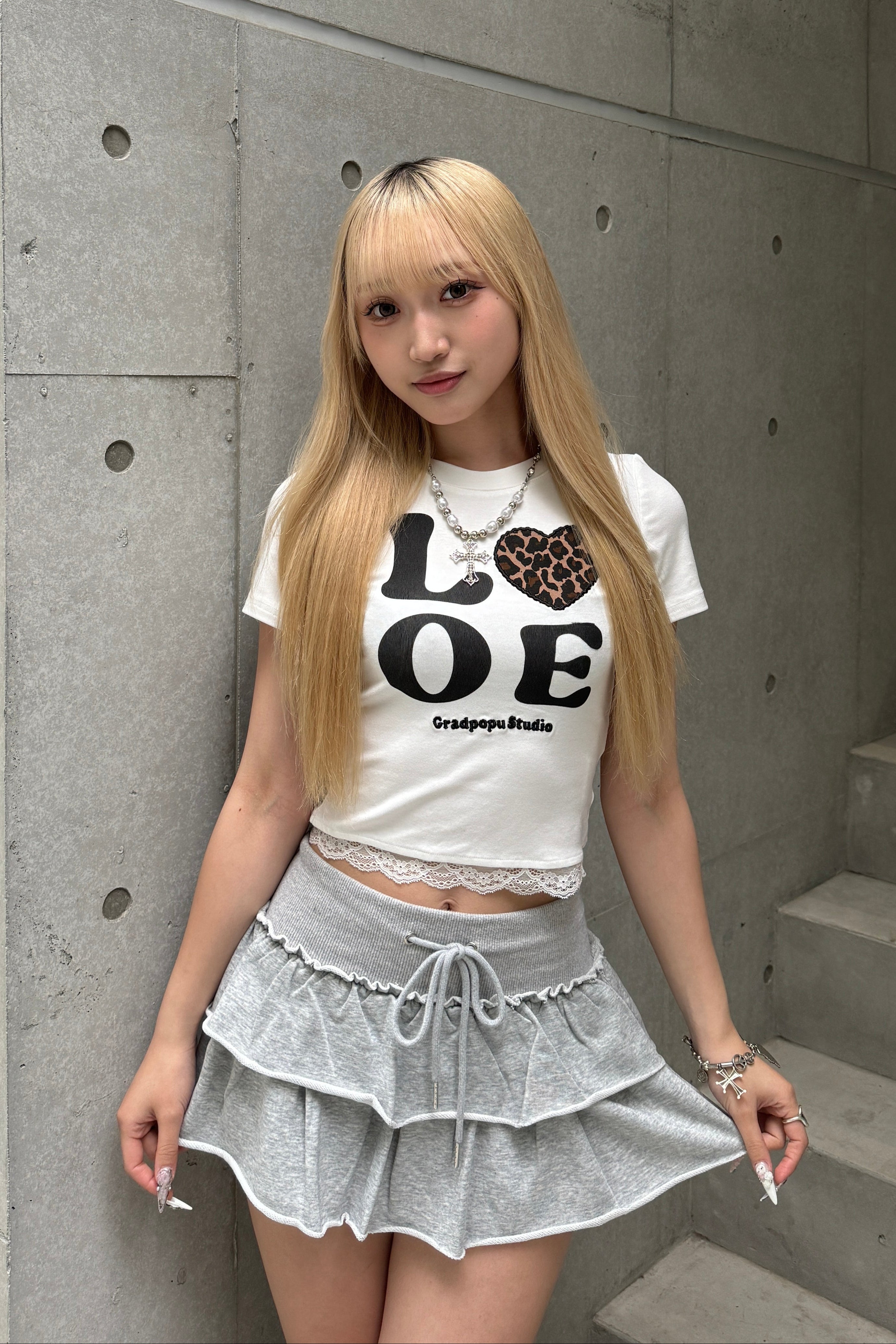 レオパードLOVEクロップドTシャツ KSG20830