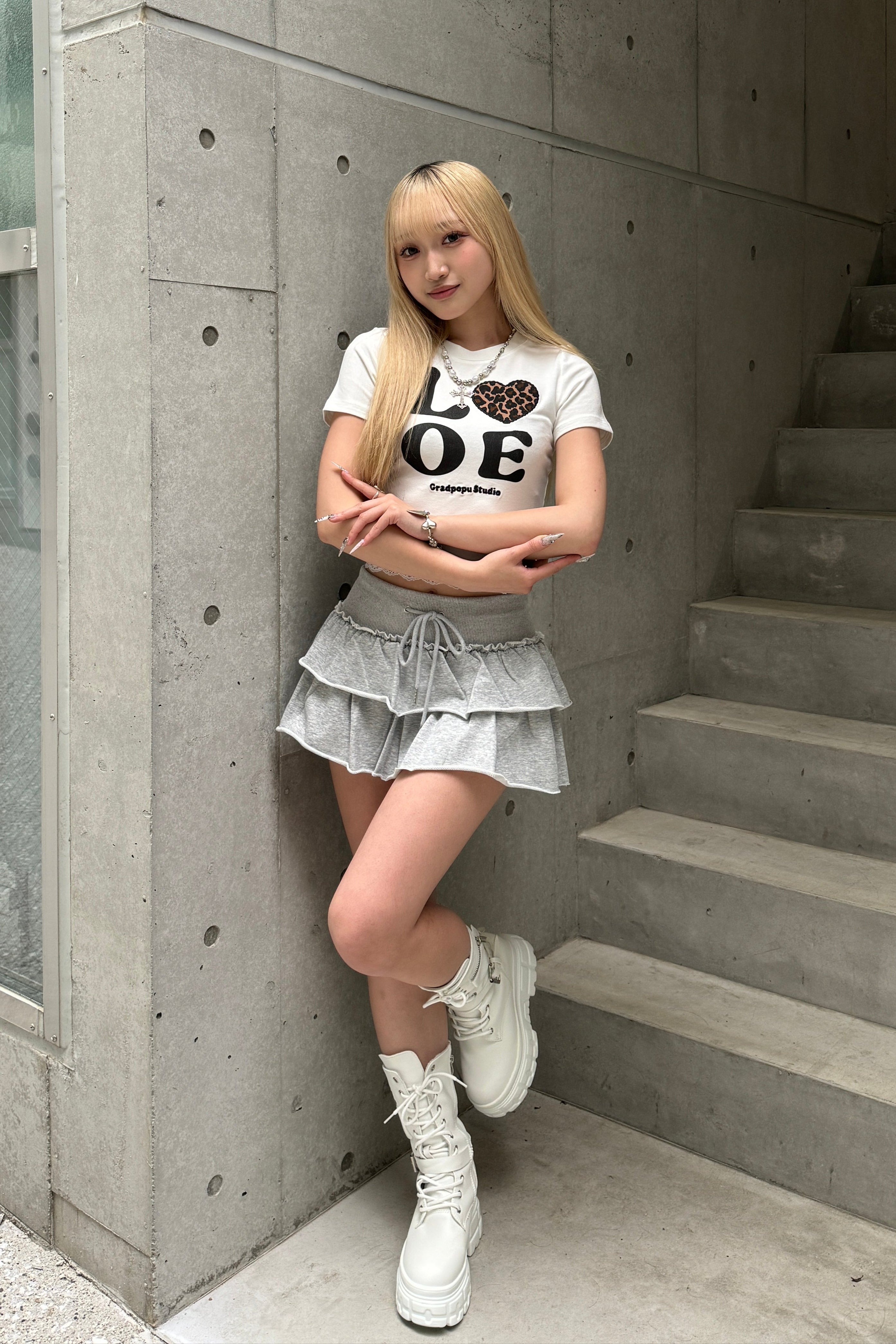レオパードLOVEクロップドTシャツ KSG20830