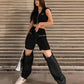 korean trend black pants KSG15336