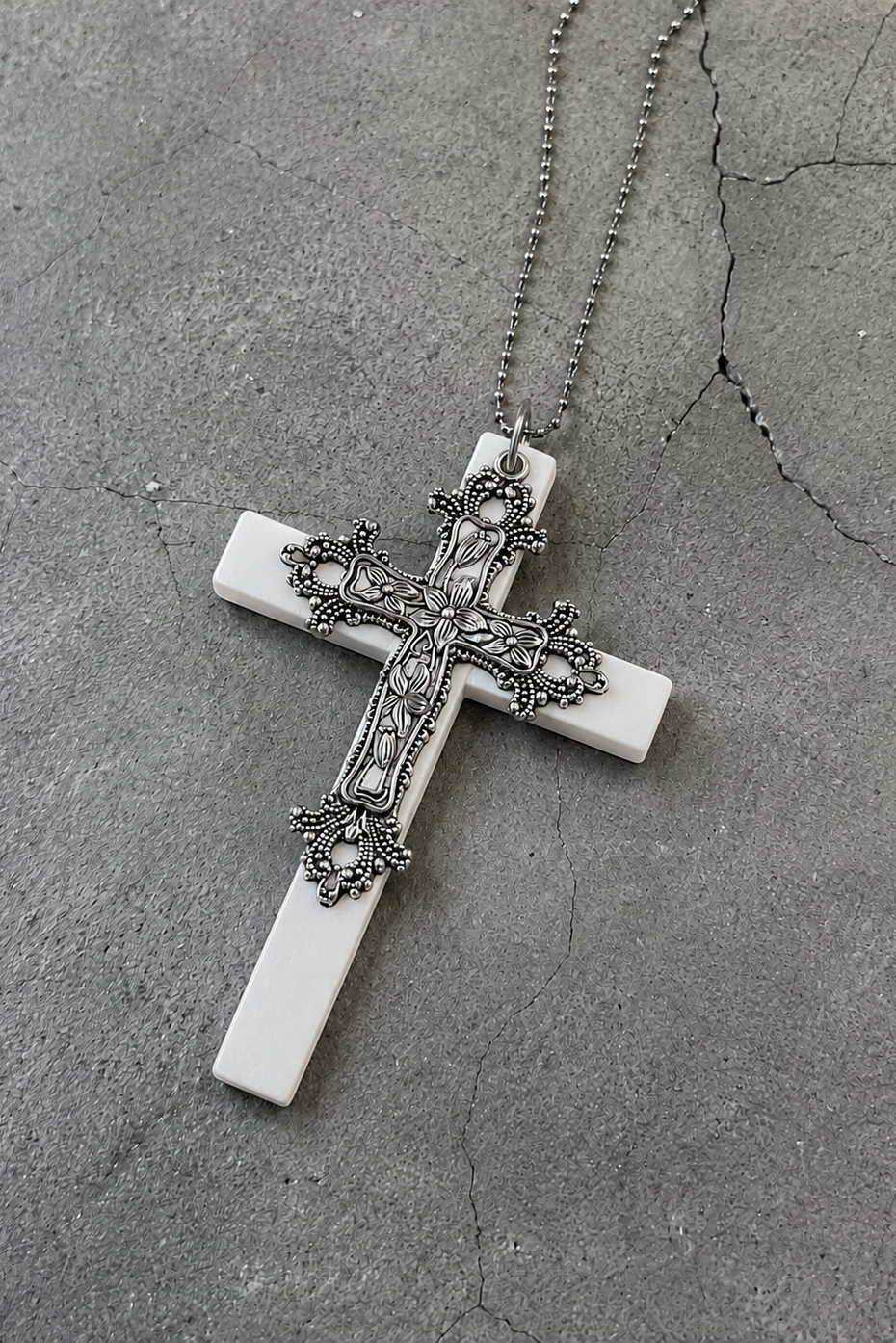 metal cross necklace KSG40133