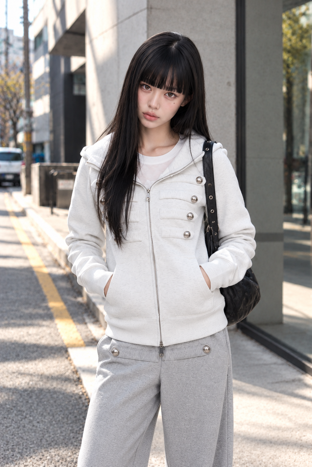 ナポレオンハイネックジップフーディー KSG21433