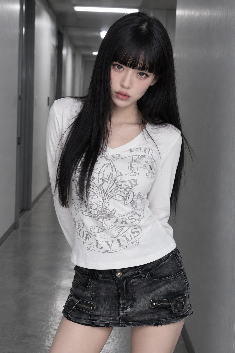 スタッズゴシックロングスリーブTシャツ KSG21411