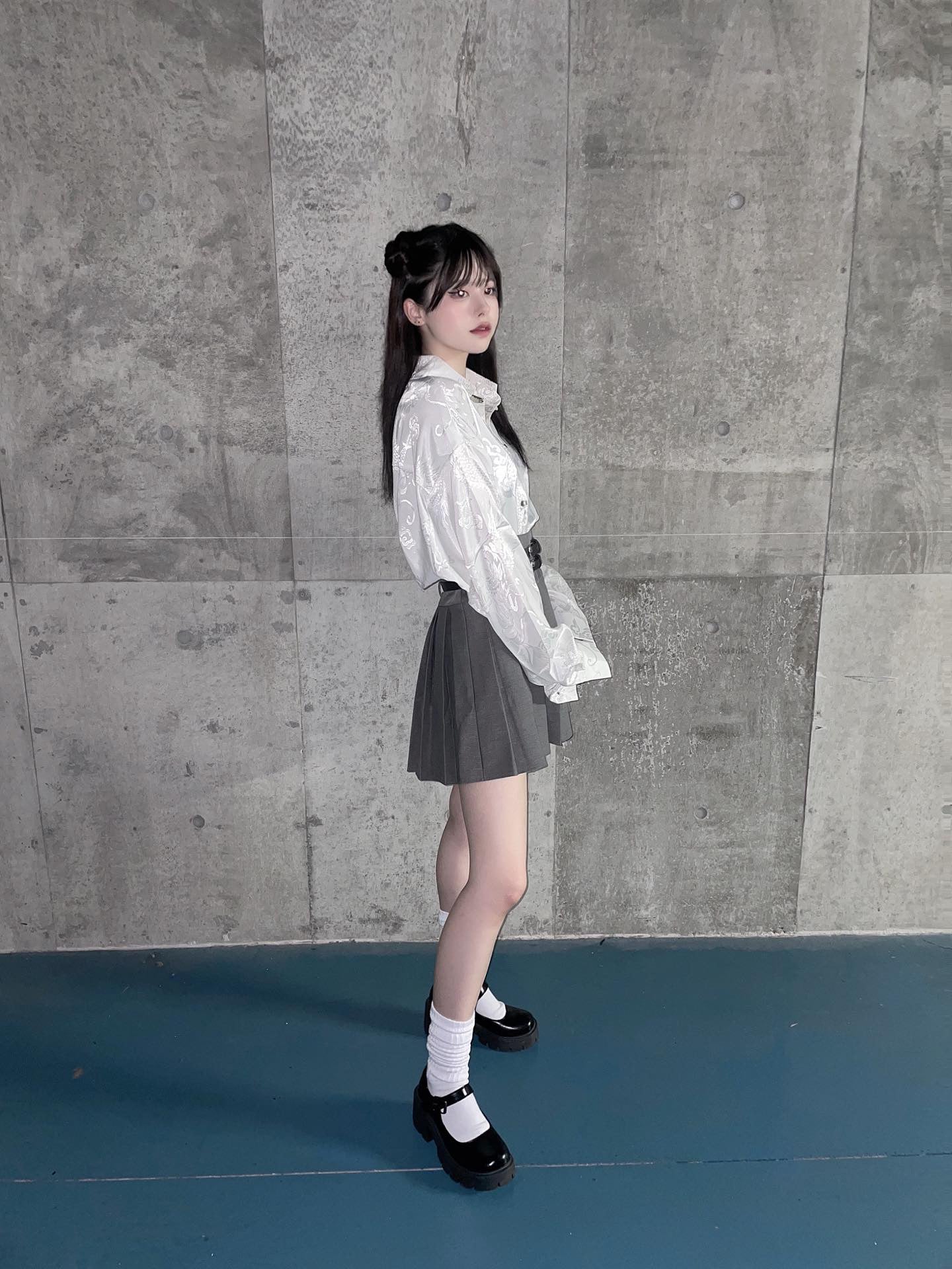 韓国 プリーツスカート - スカート