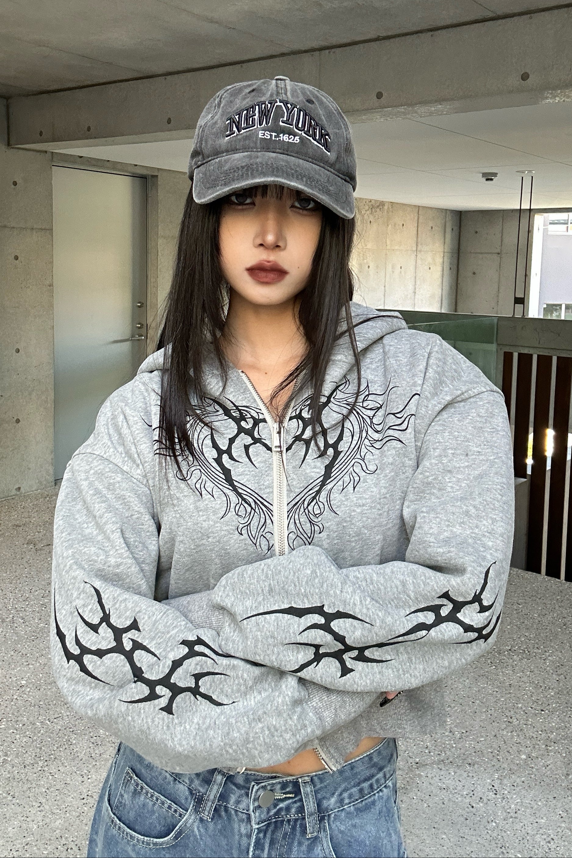 ヴィンテージフレイムクロップドパーカー KSG21152