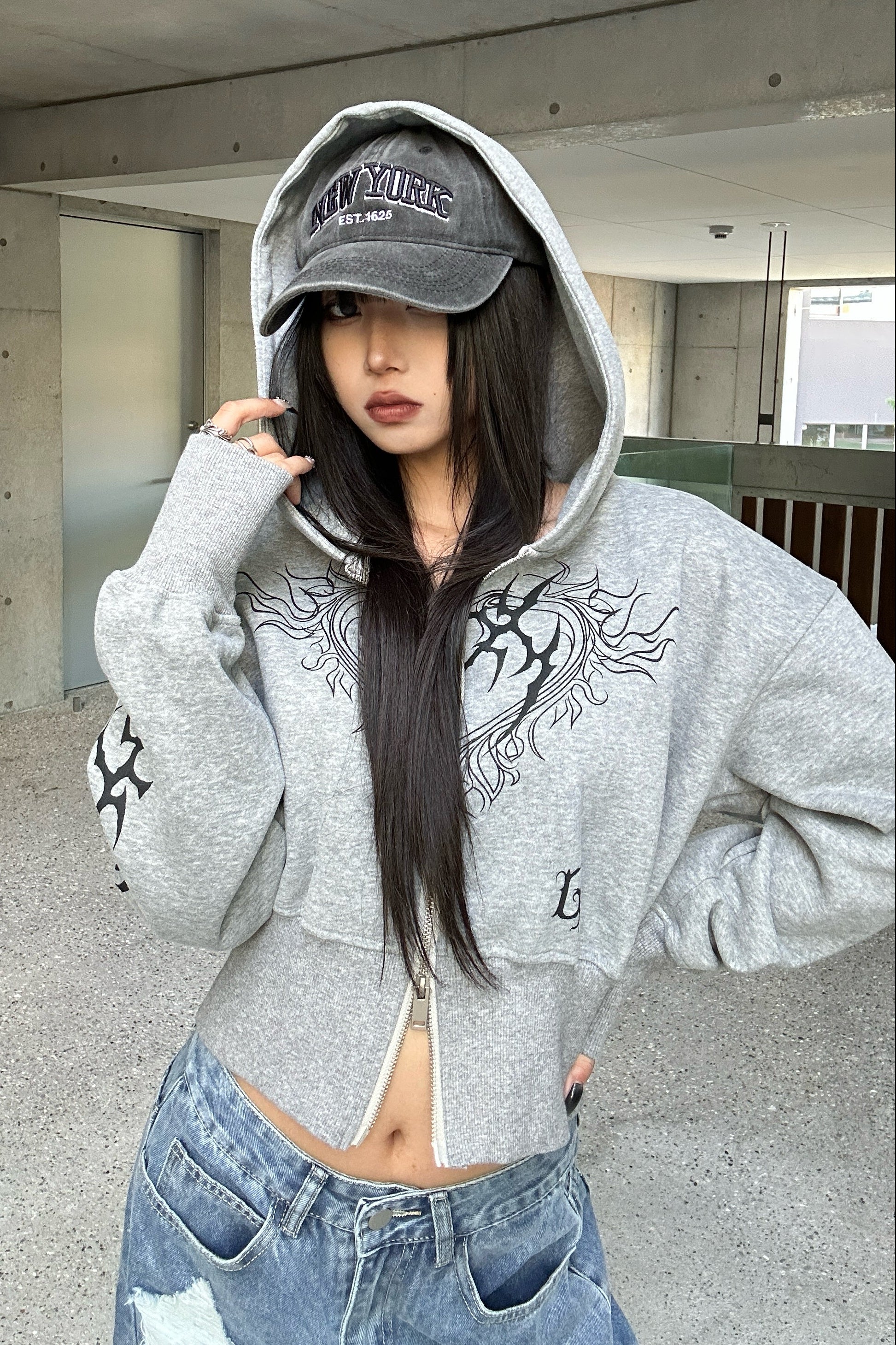 ヴィンテージフレイムクロップドパーカー KSG21152