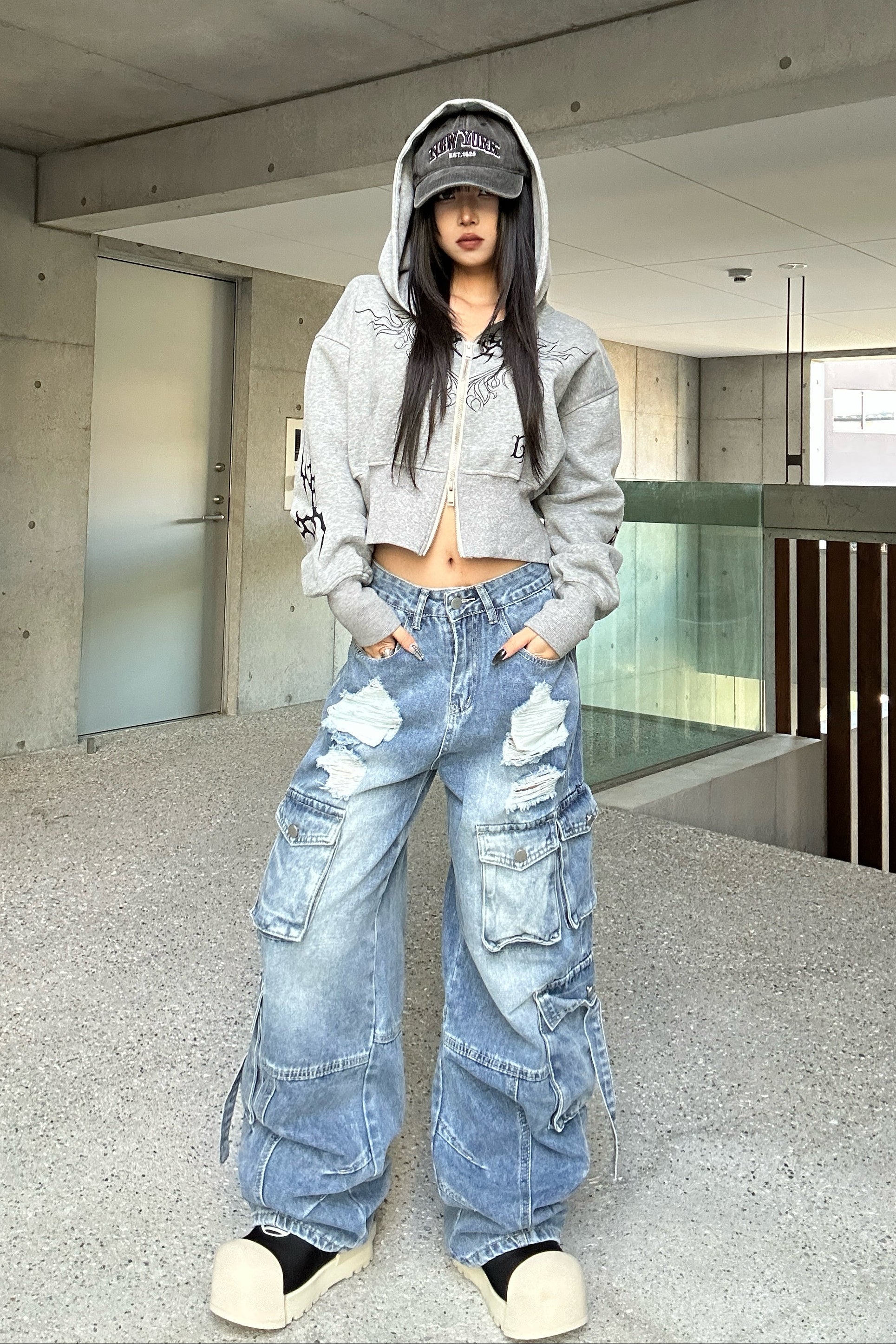 ヴィンテージフレイムクロップドパーカー KSG21152