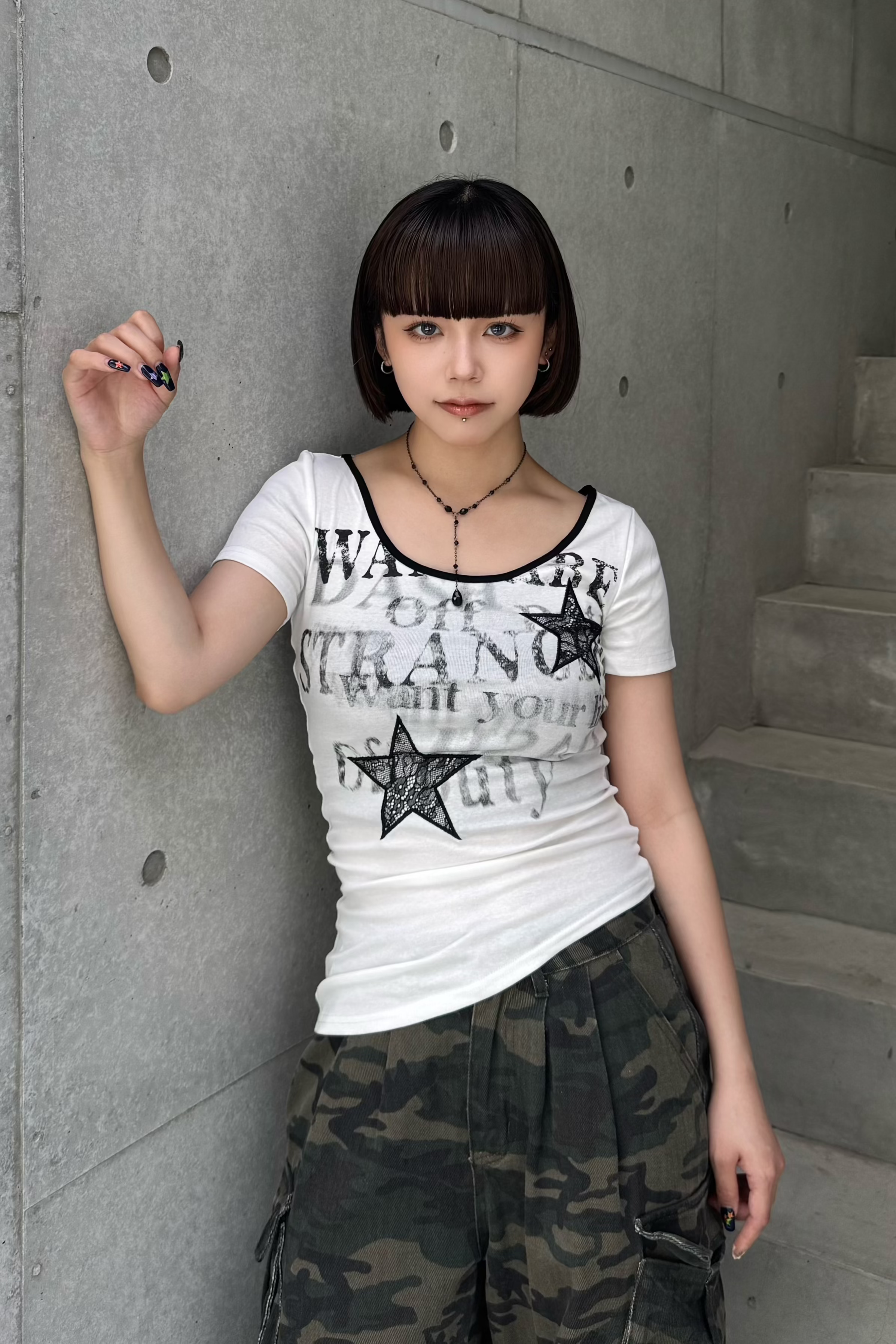 asymmetry rock print Tshirt KSG20865
