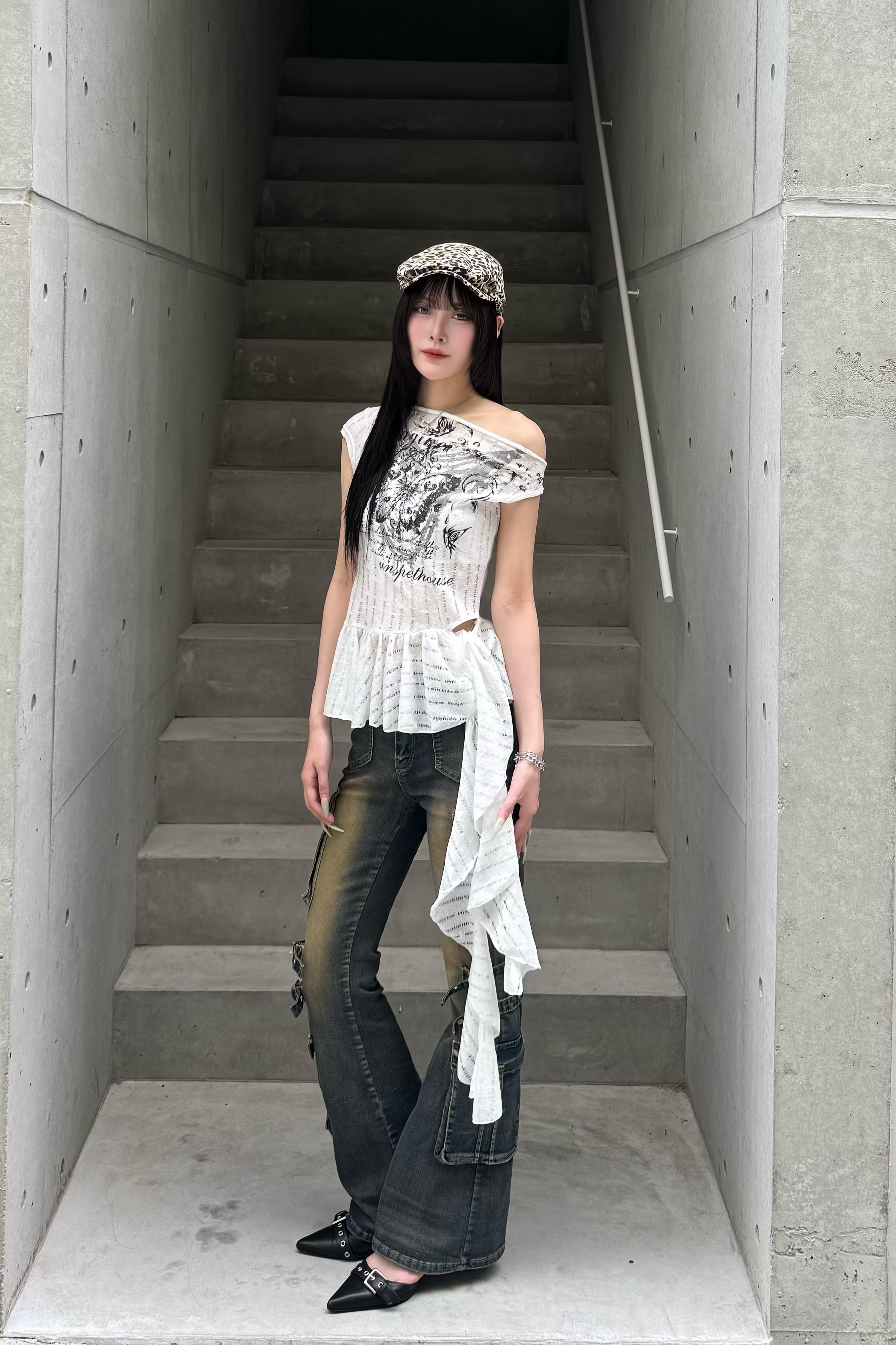 lace butterfly design  tops KSG20928