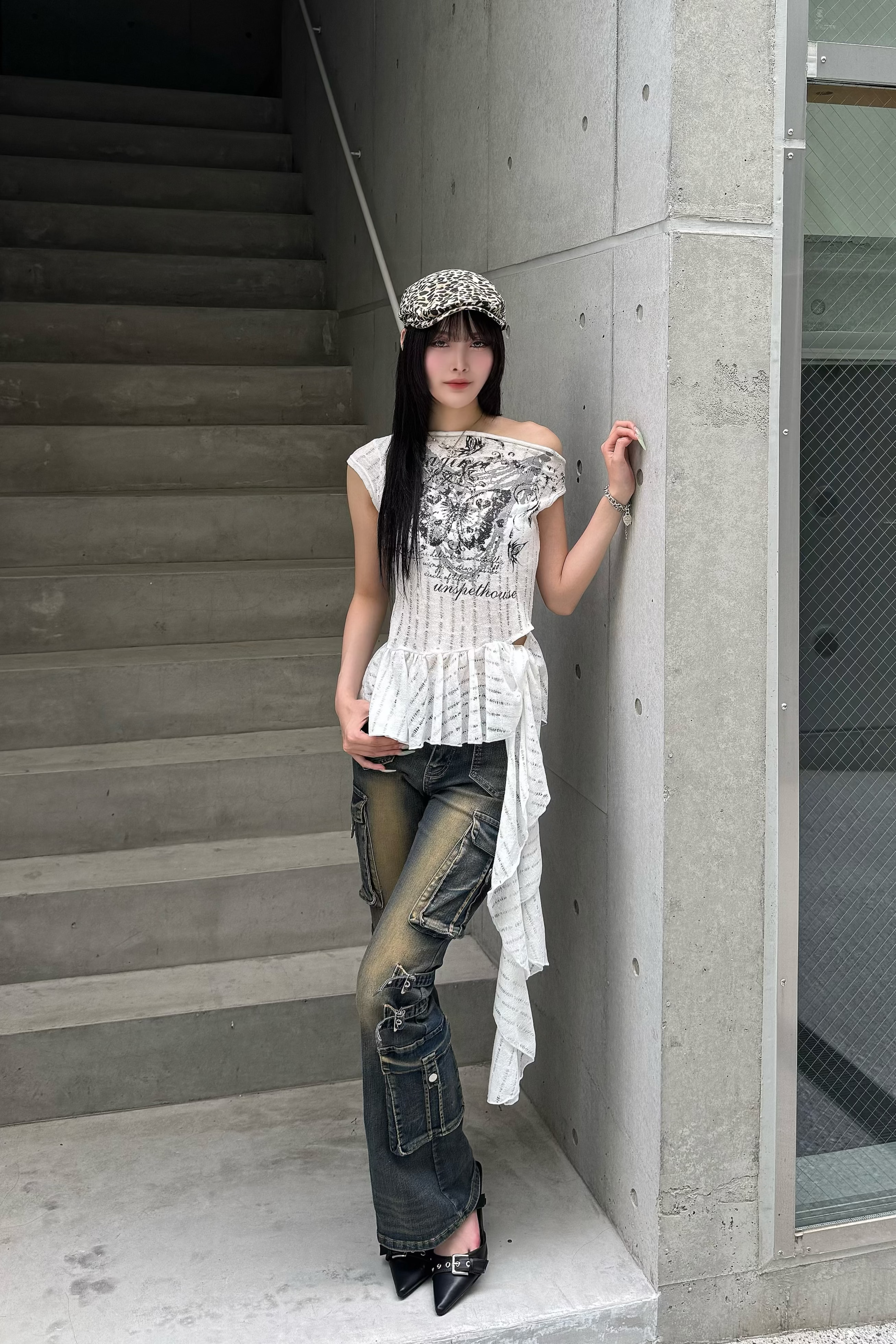 lace butterfly design  tops KSG20928