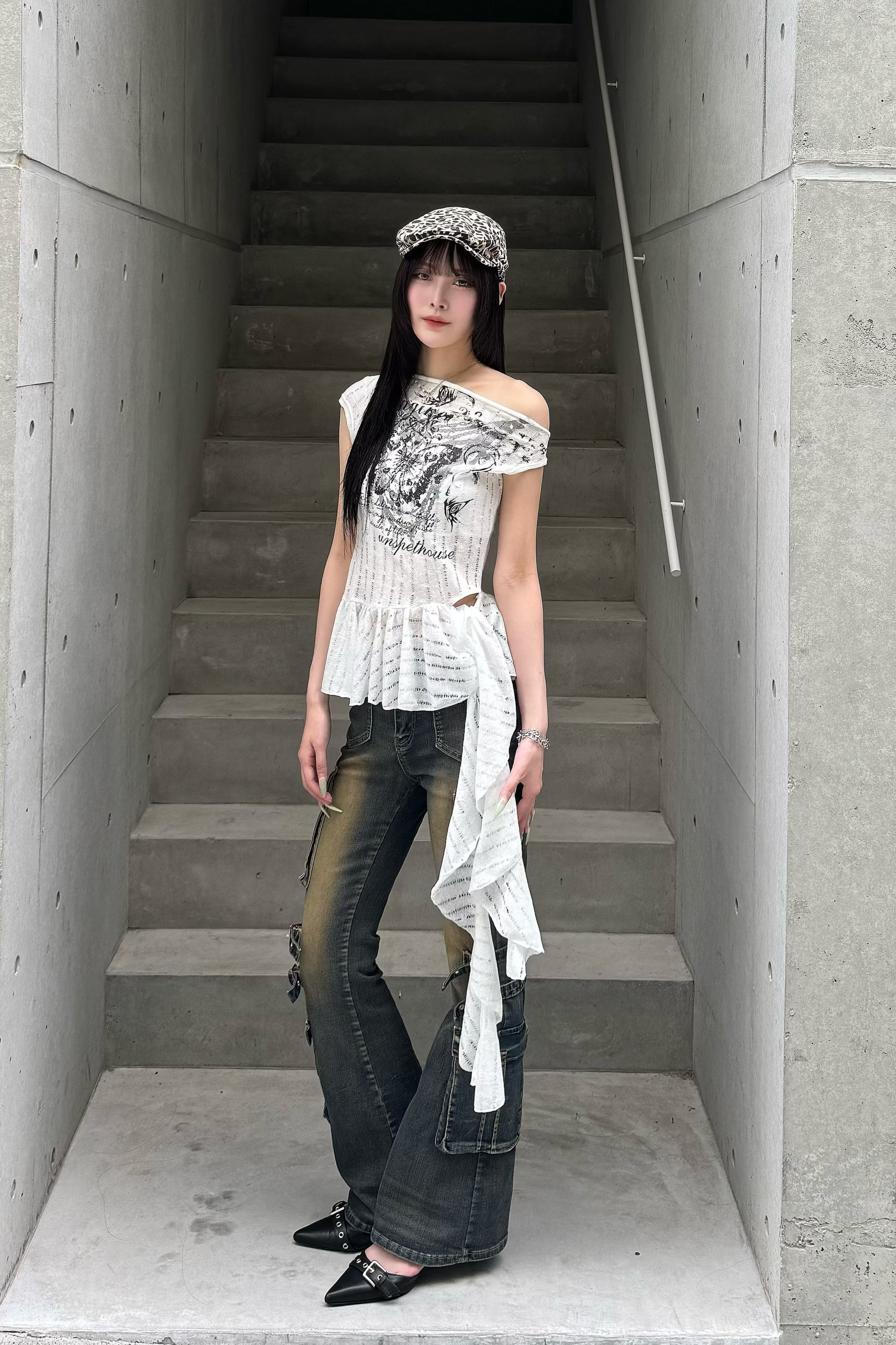 lace butterfly design  tops KSG20928