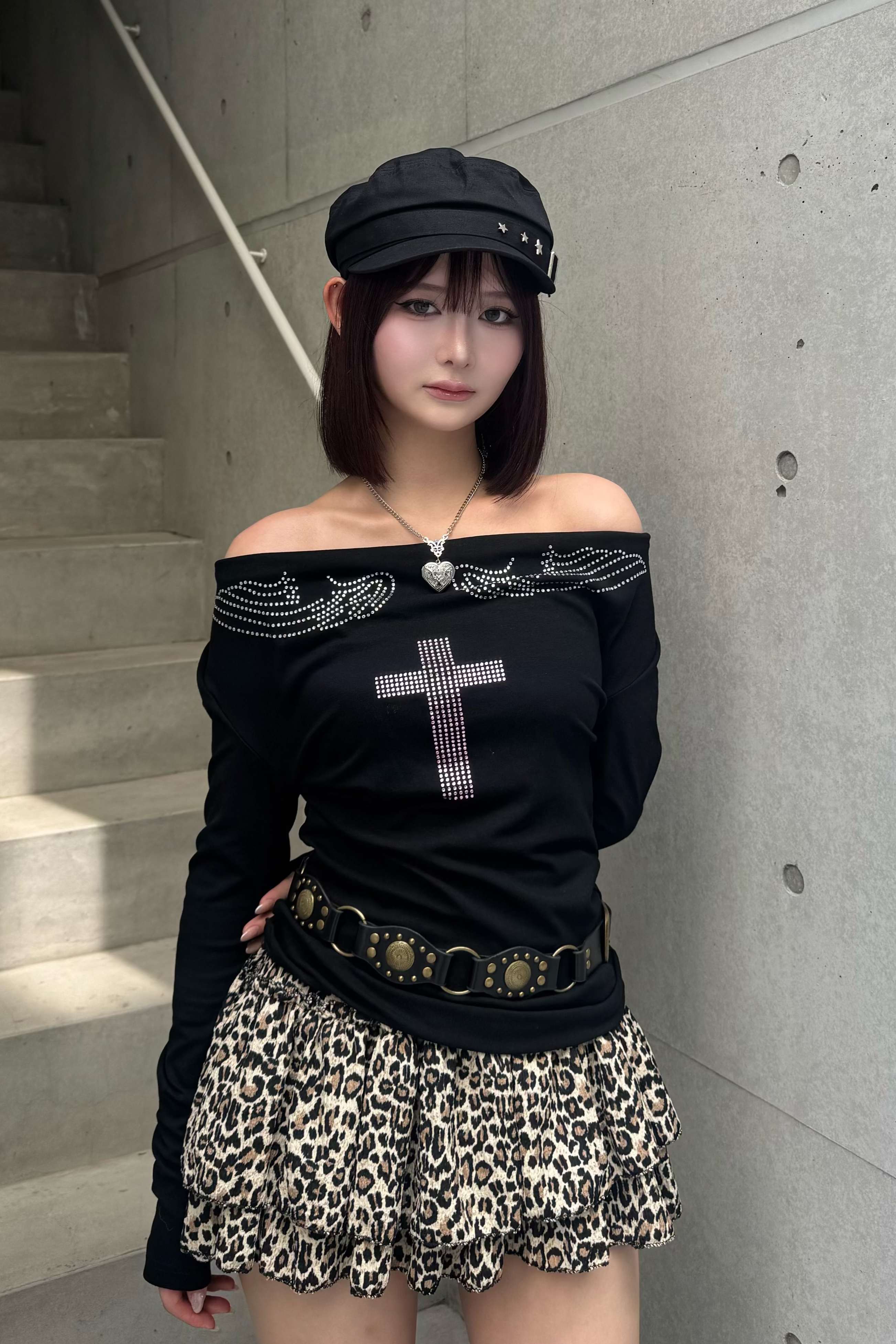 rhinestone 2way tops KSG20974