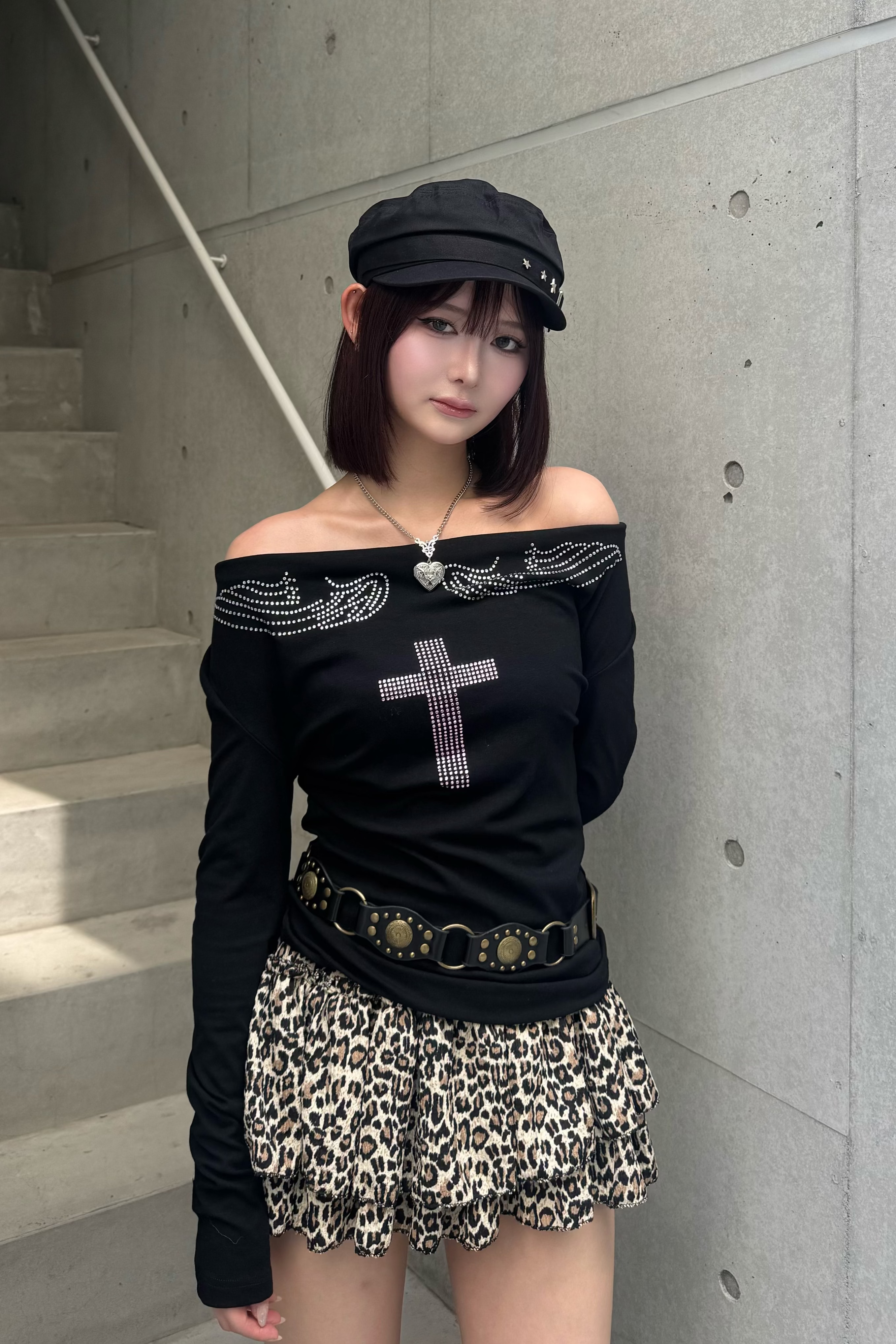 rhinestone 2way tops KSG20974