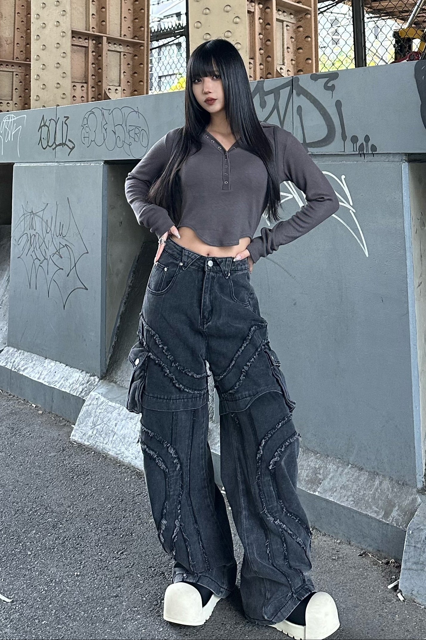 バッククロスフーディートップス KSG21177