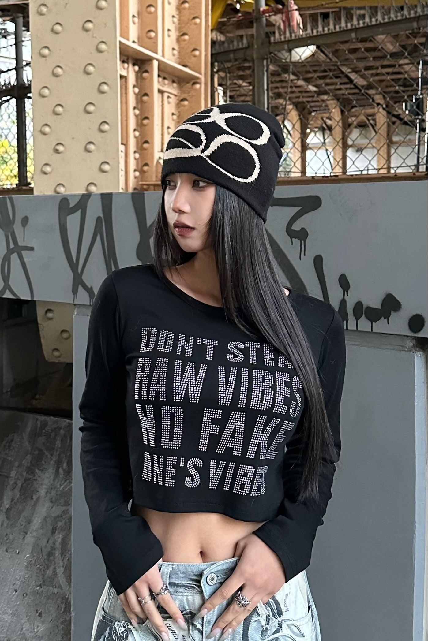 レタリングクロップドトップス KSG21178