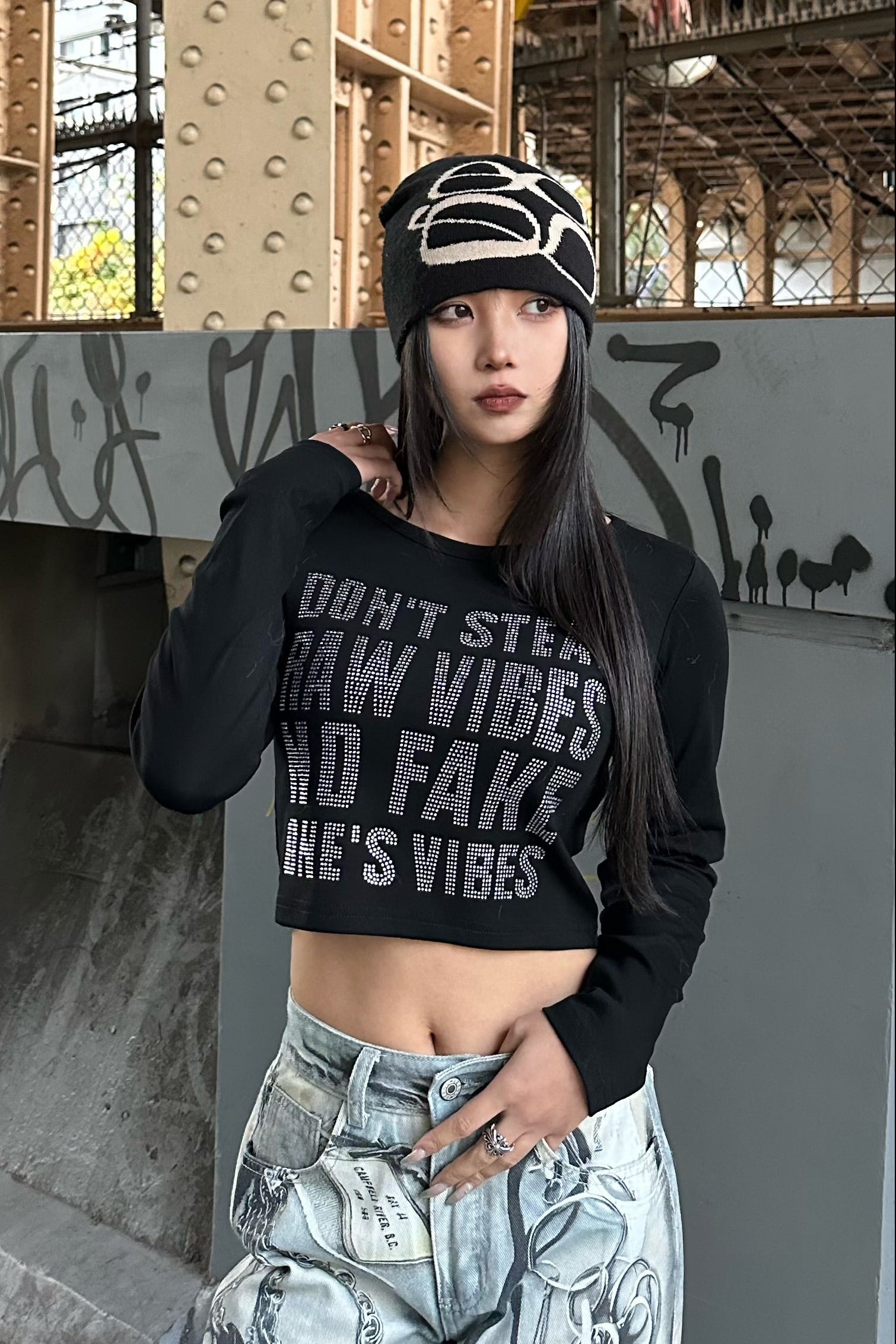 レタリングクロップドトップス KSG21178