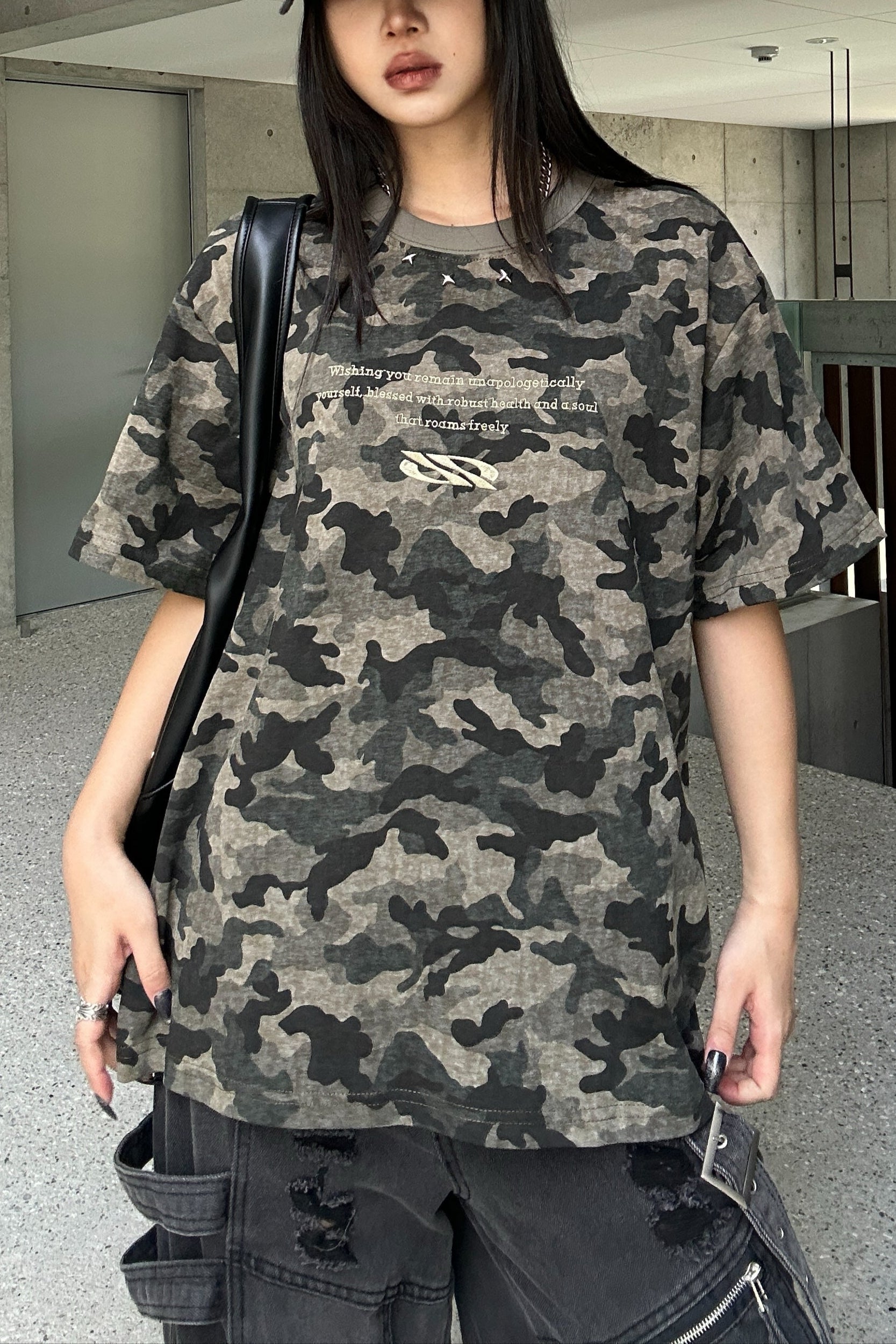 カモフラージュスタッズTシャツ KSG20839
