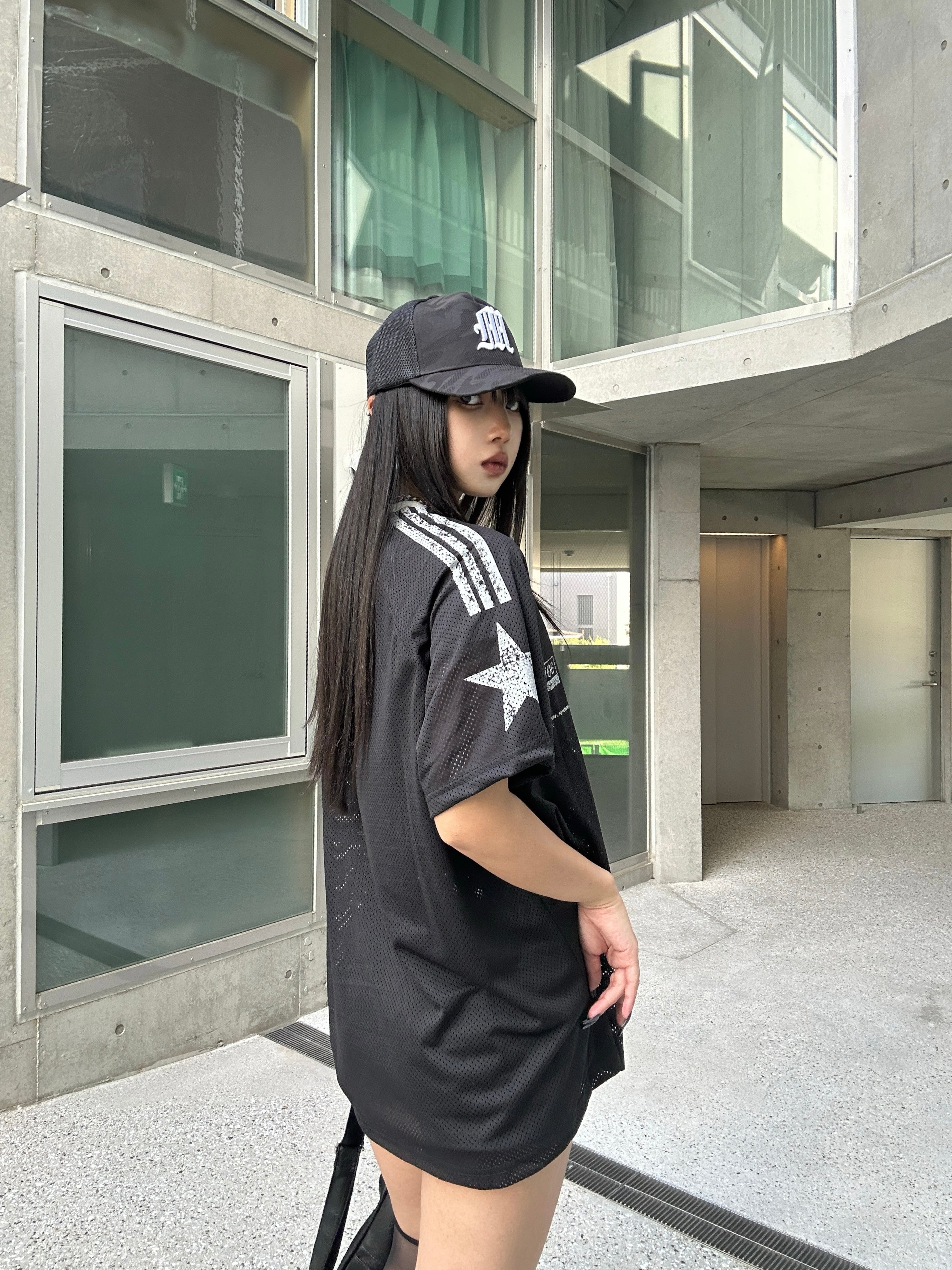 ヴィンテージプリントメッシュTシャツ KSG20842