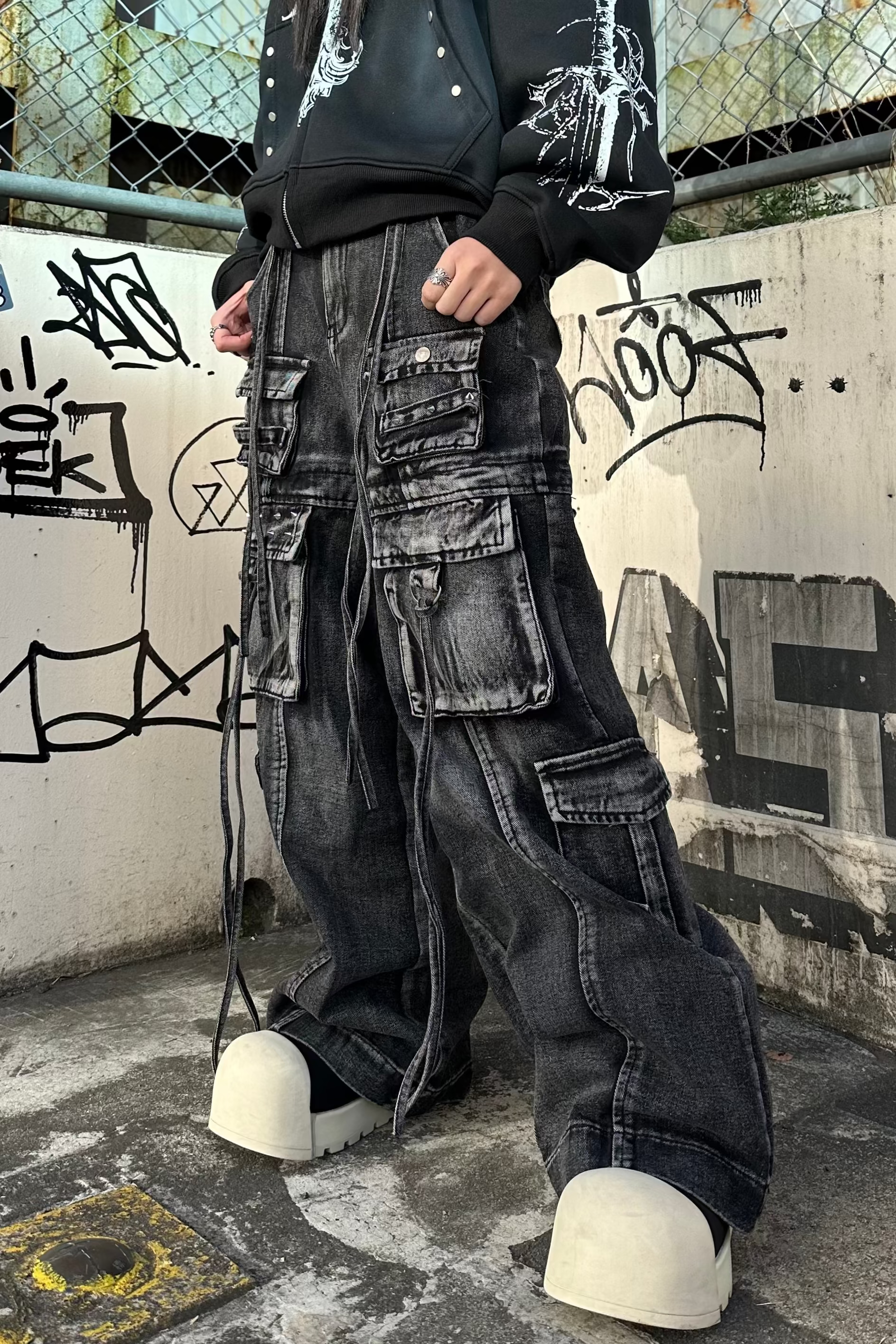 マルチポケットルーズカーゴデニム KSG19393