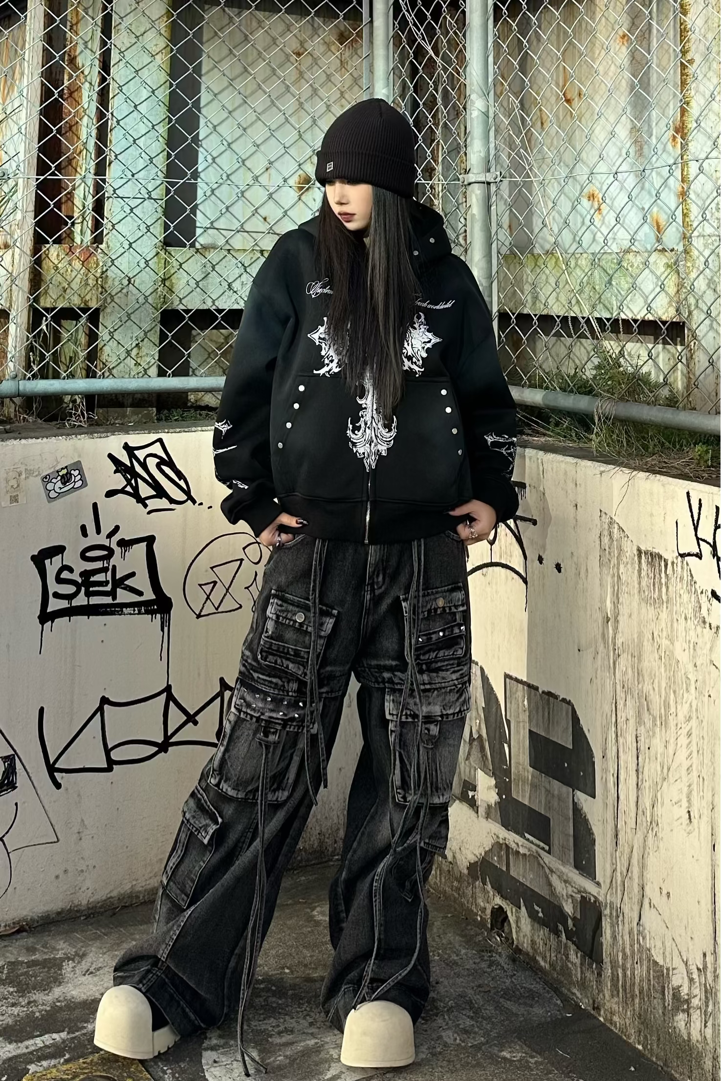 マルチポケットルーズカーゴデニム KSG19393