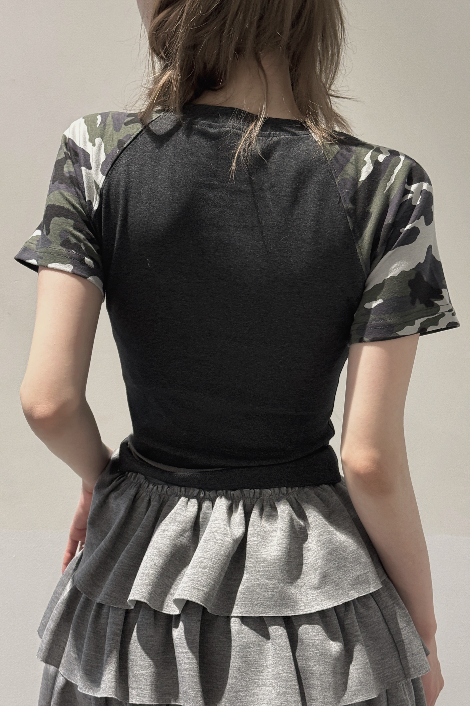 カモフラージュLOVEクロップドTシャツ KSG20930