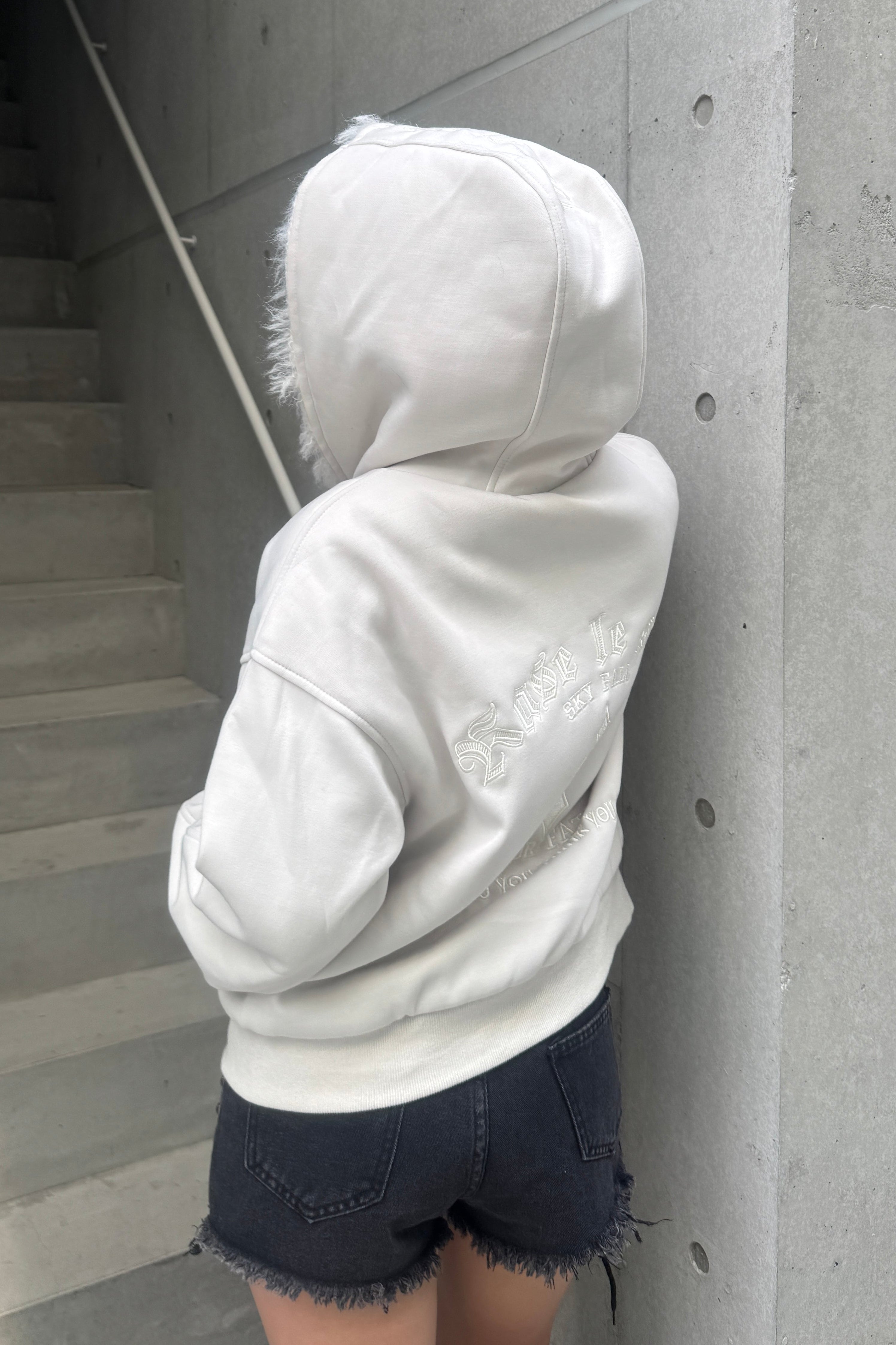 Snow Fluffy Cropped Parker KSG20954