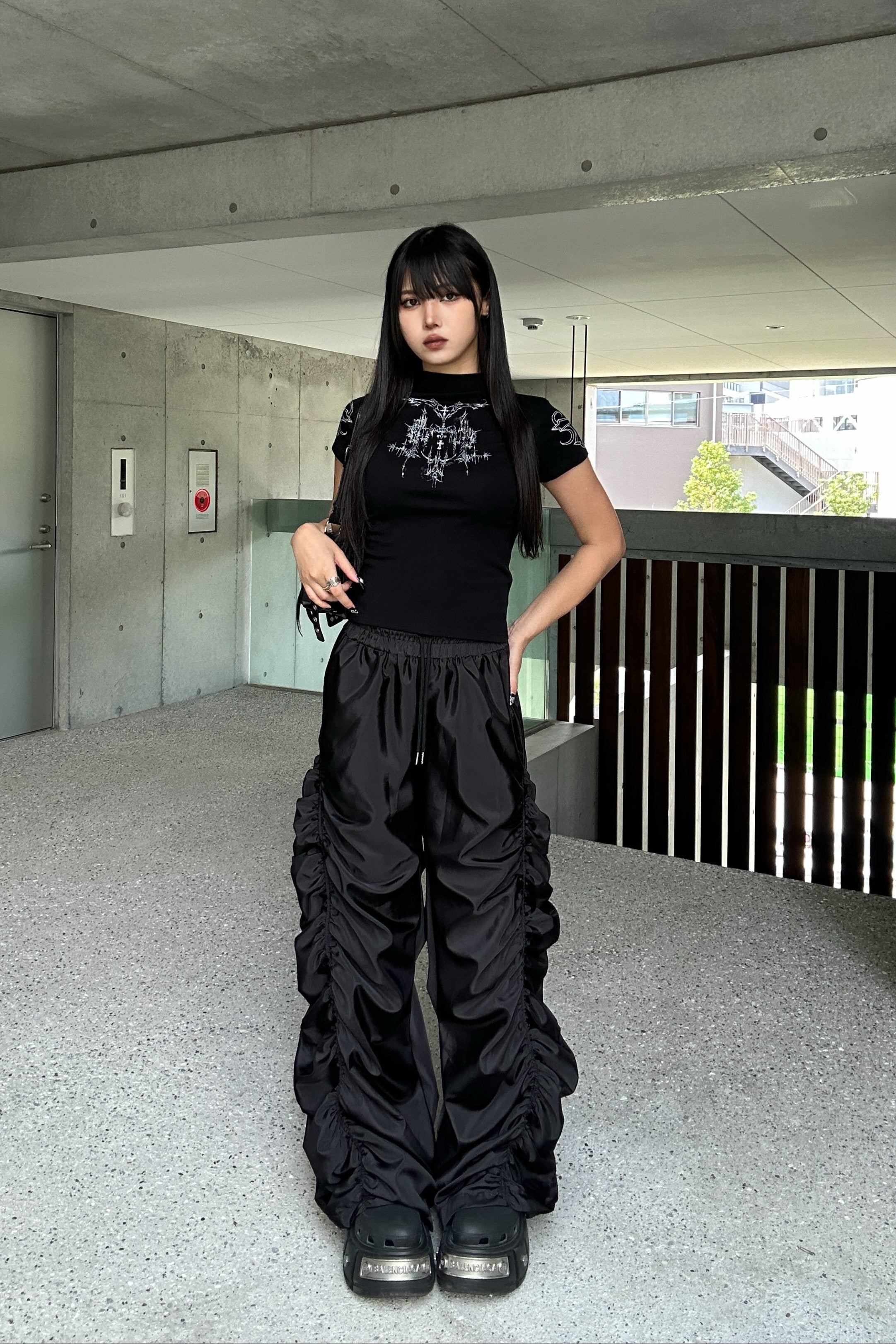 lily pattern short tops KSG20822
