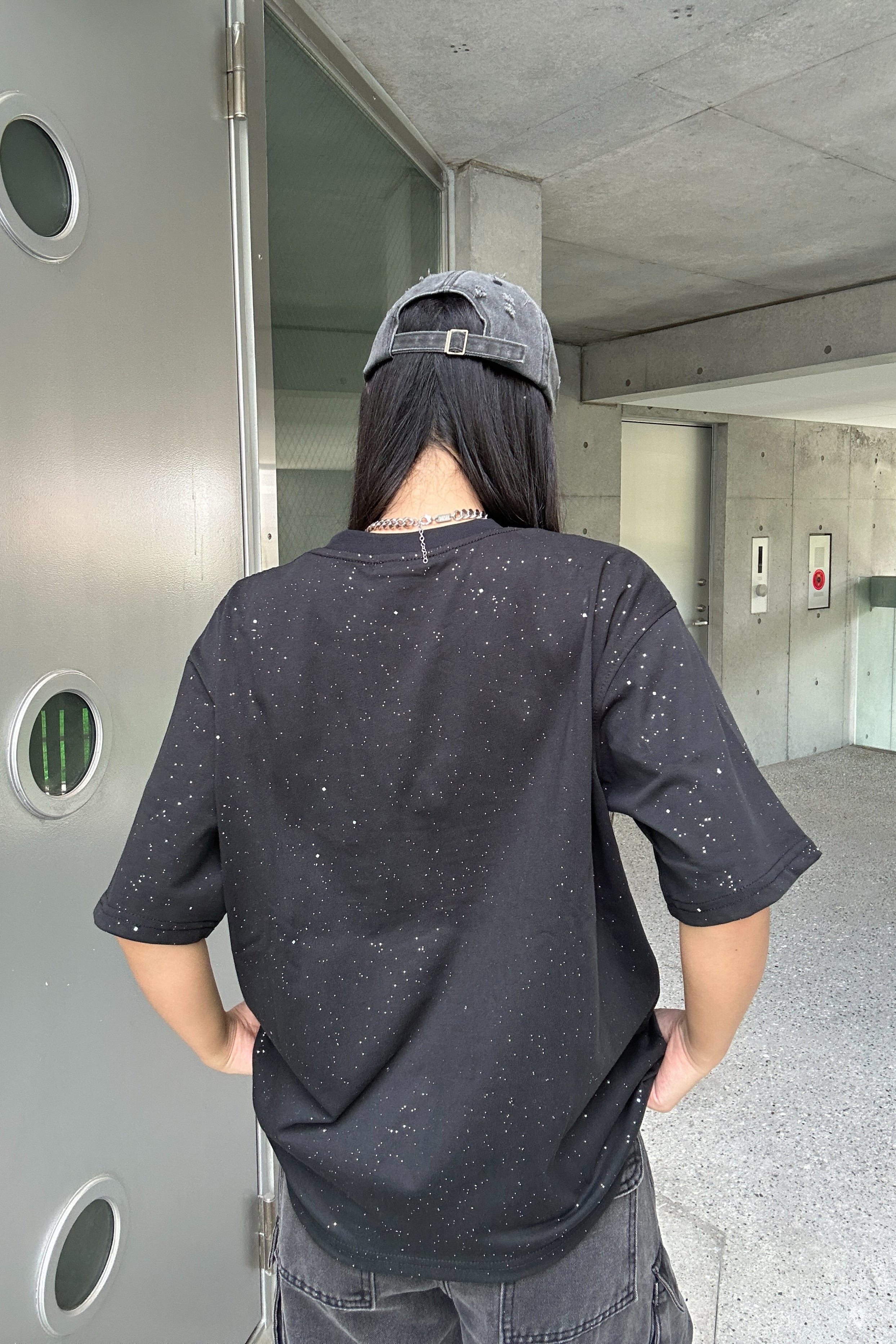 kirakira over logo T-shirt KSG20867