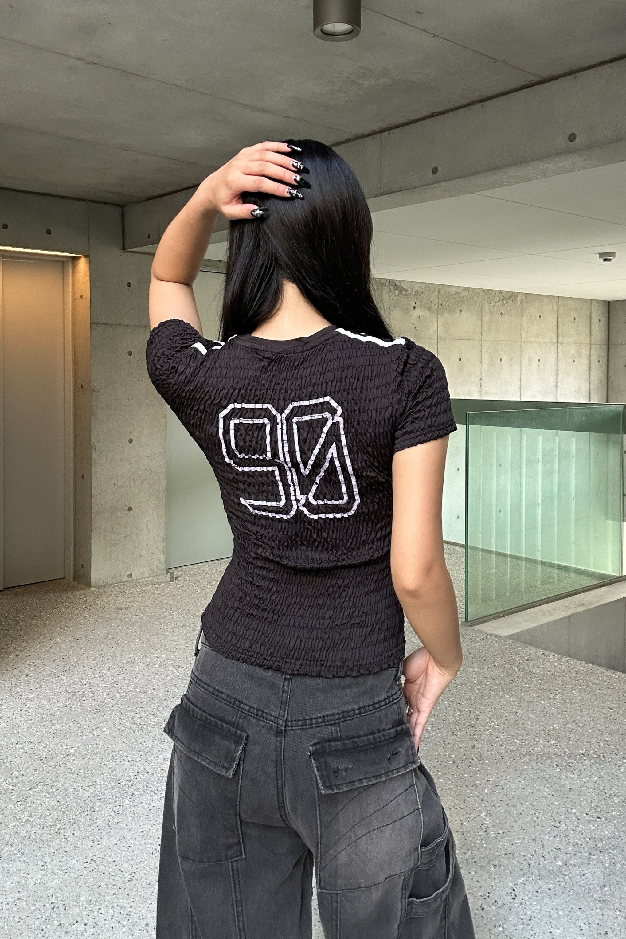 shirring number top KSG20902