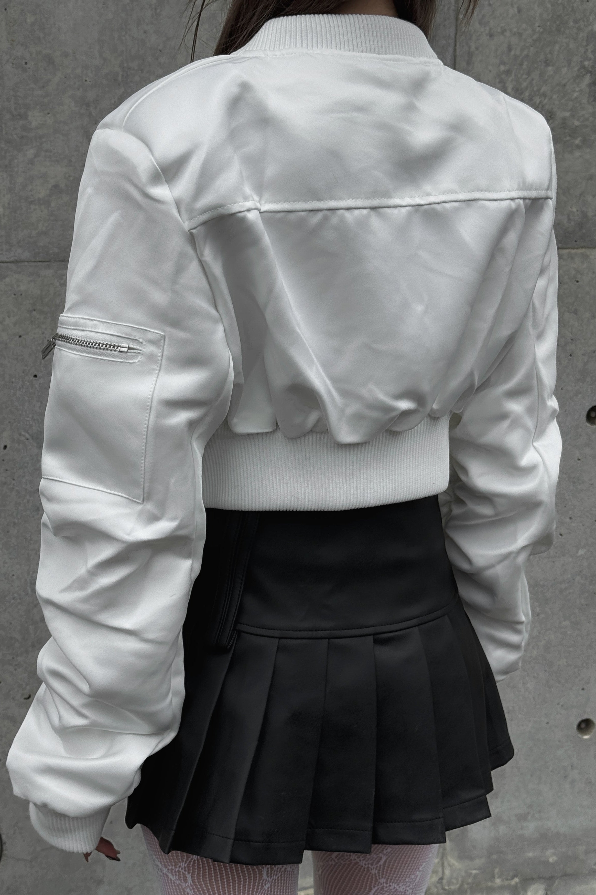 Pocket Shirring Cropped MA1 KSG30052