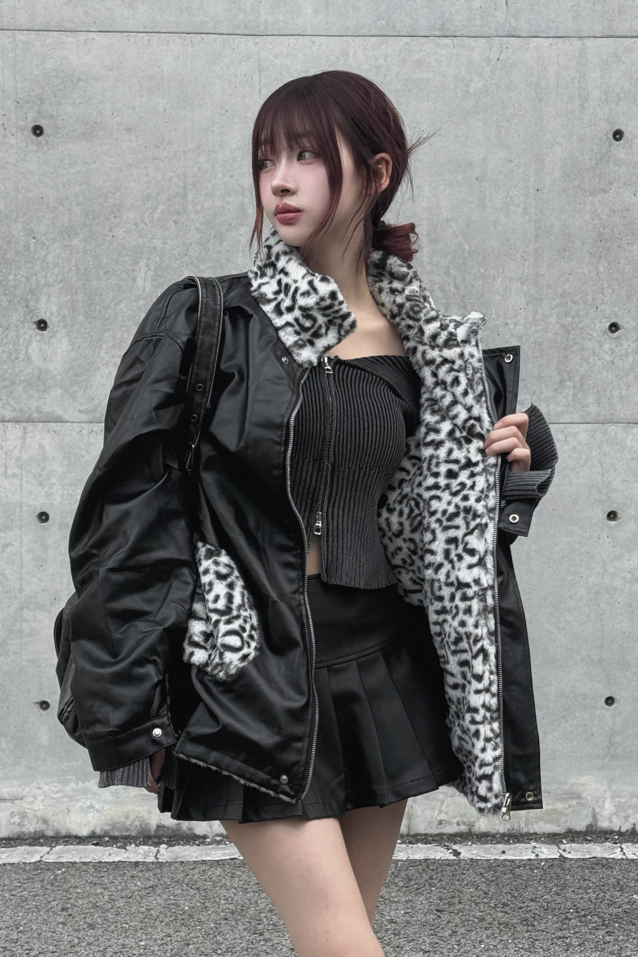 2wayレオパード柄ジャケット KSG30015