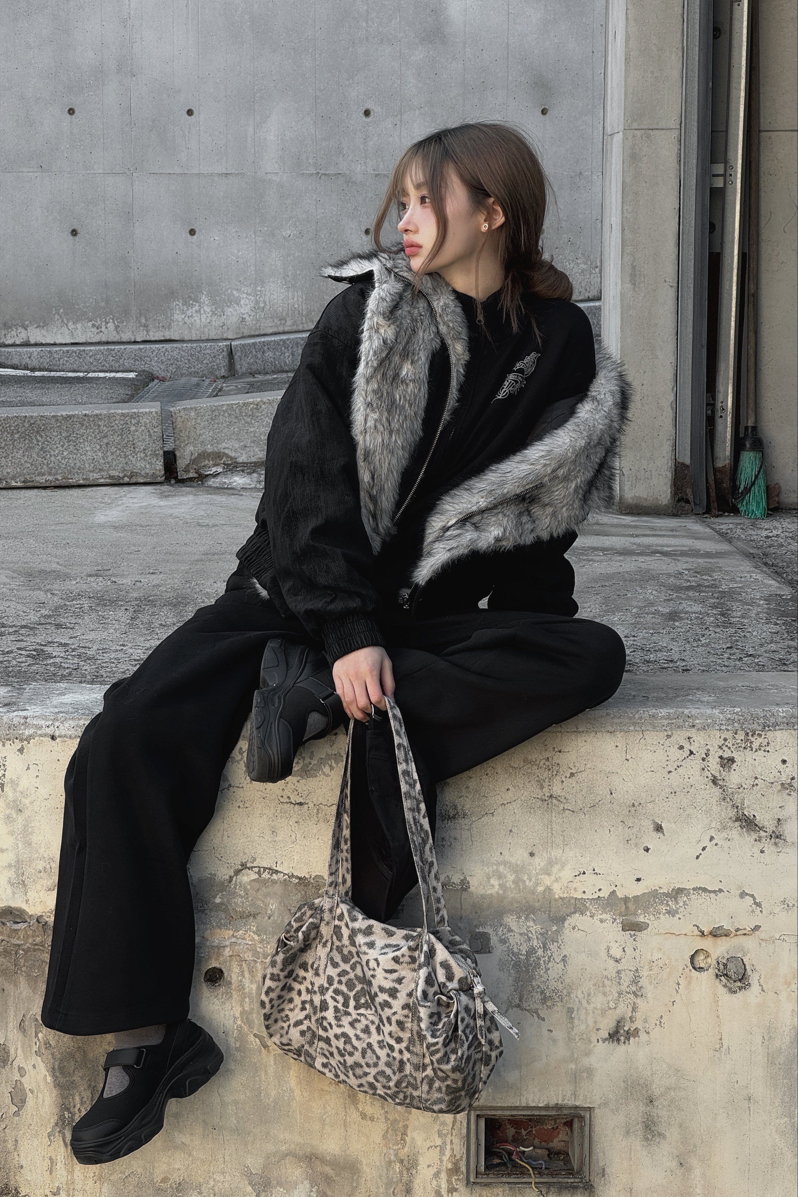 ダブルカラーファージャケット KSG30078