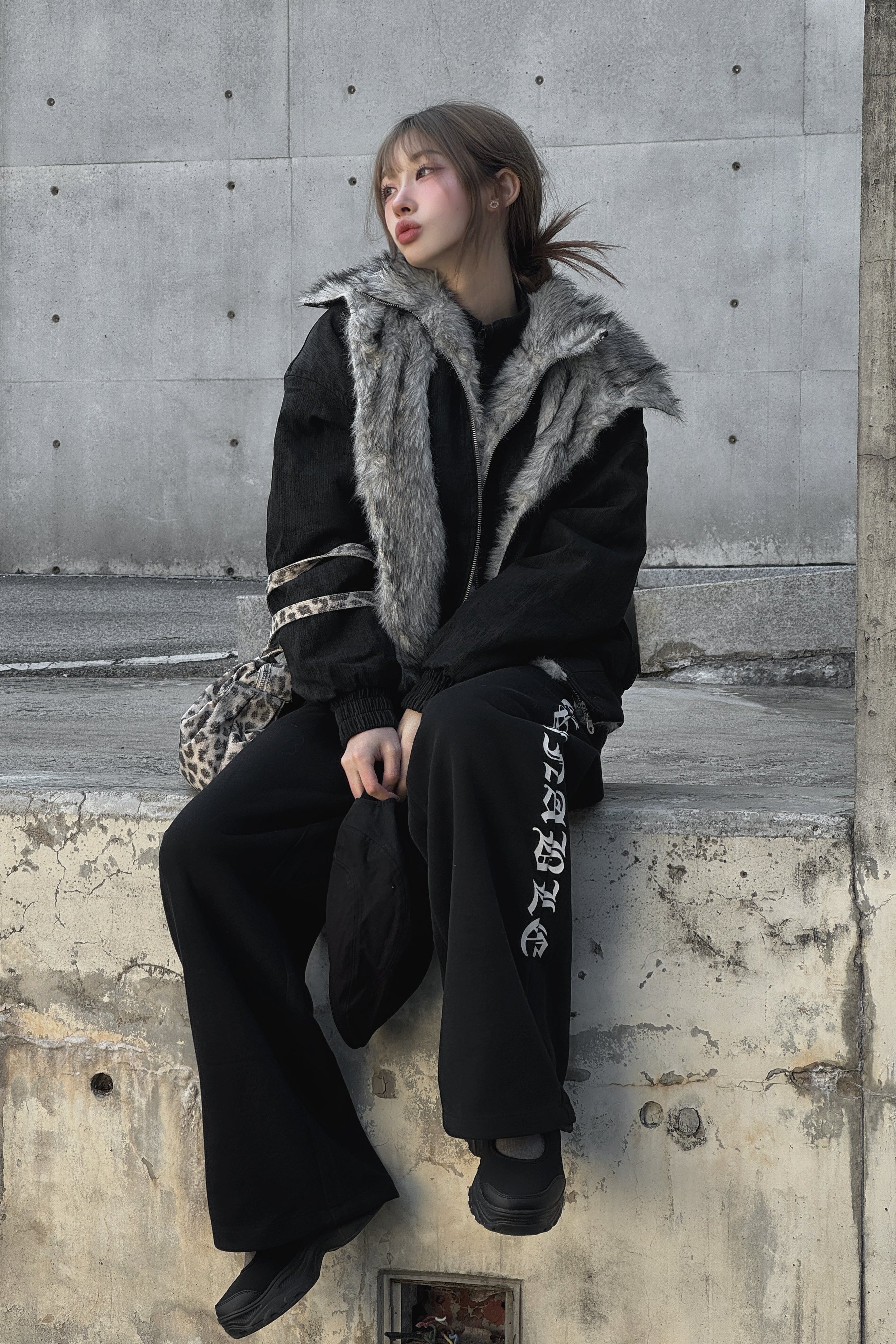 ダブルカラーファージャケット KSG30078