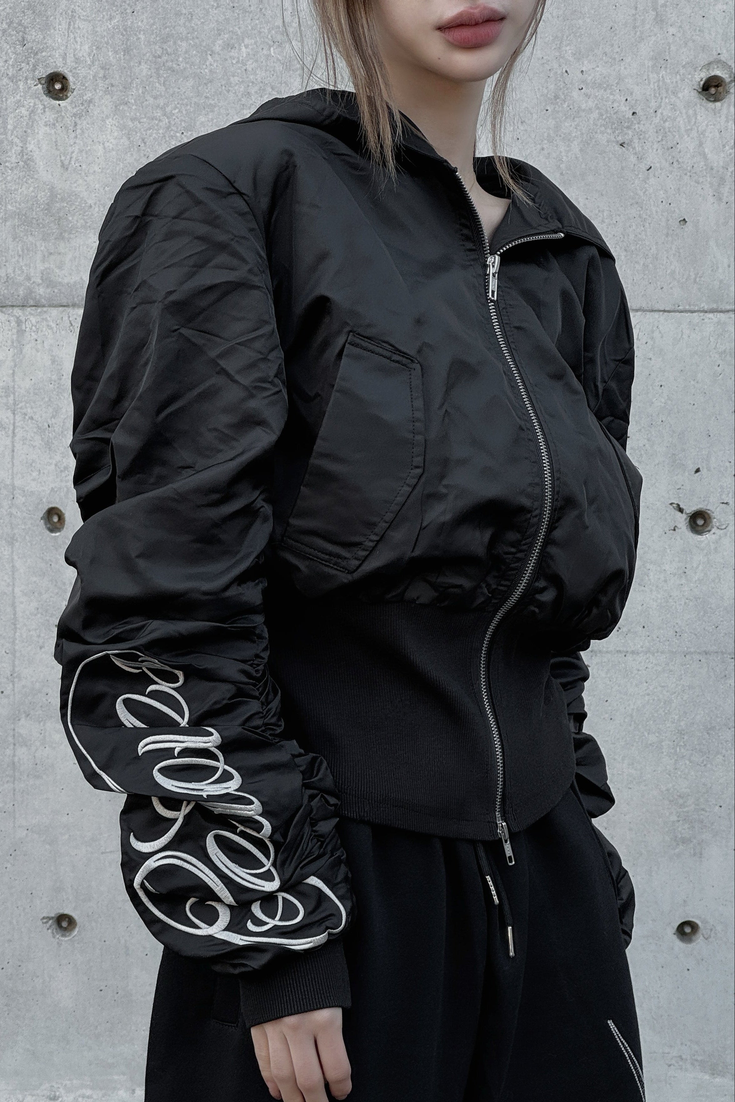 レタリングナイロンジップジャケット KSG30079