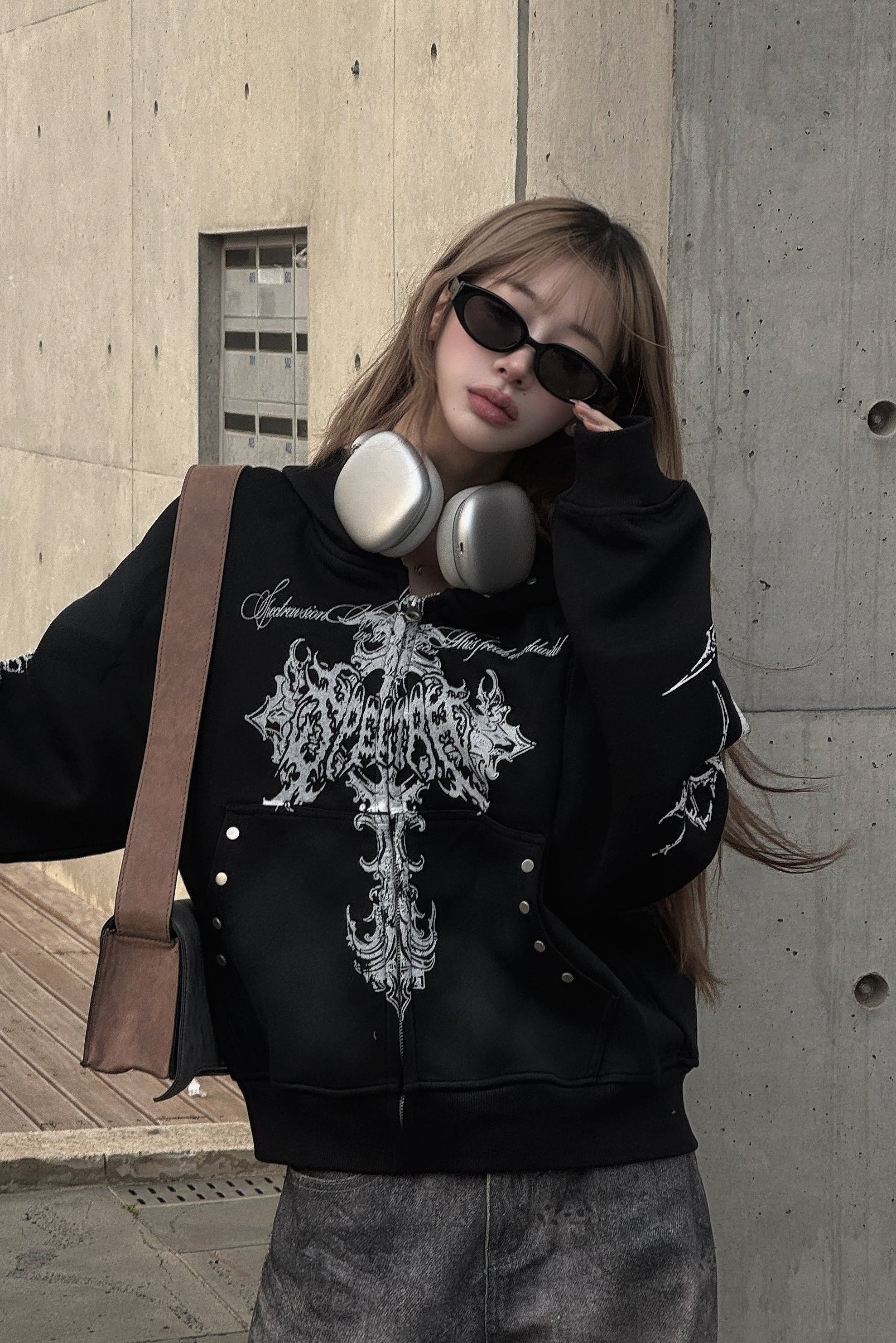 ウォッシュドクロスジップアップパーカー KSG21123