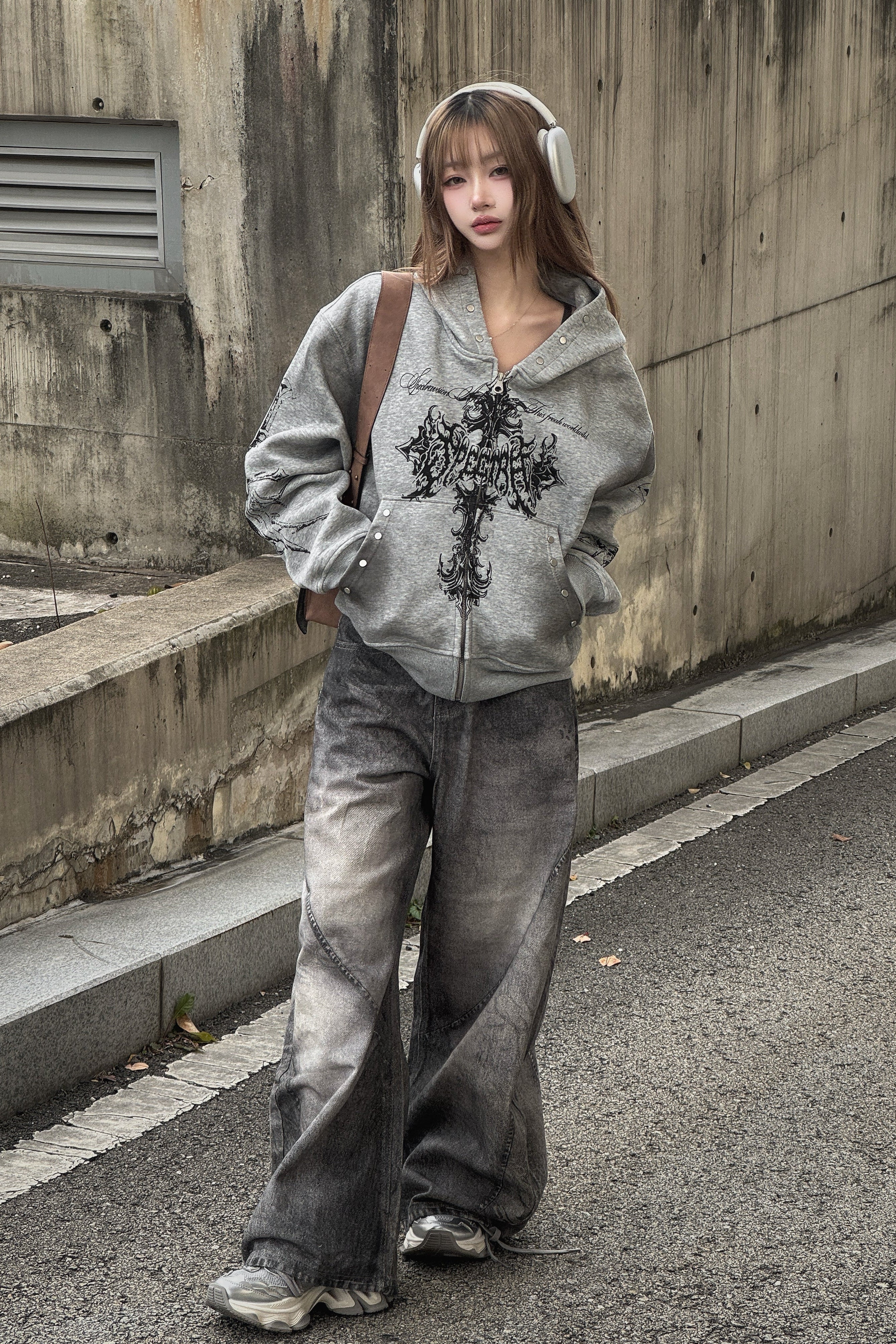 ウォッシュドワイドバギーデニム KSG19386