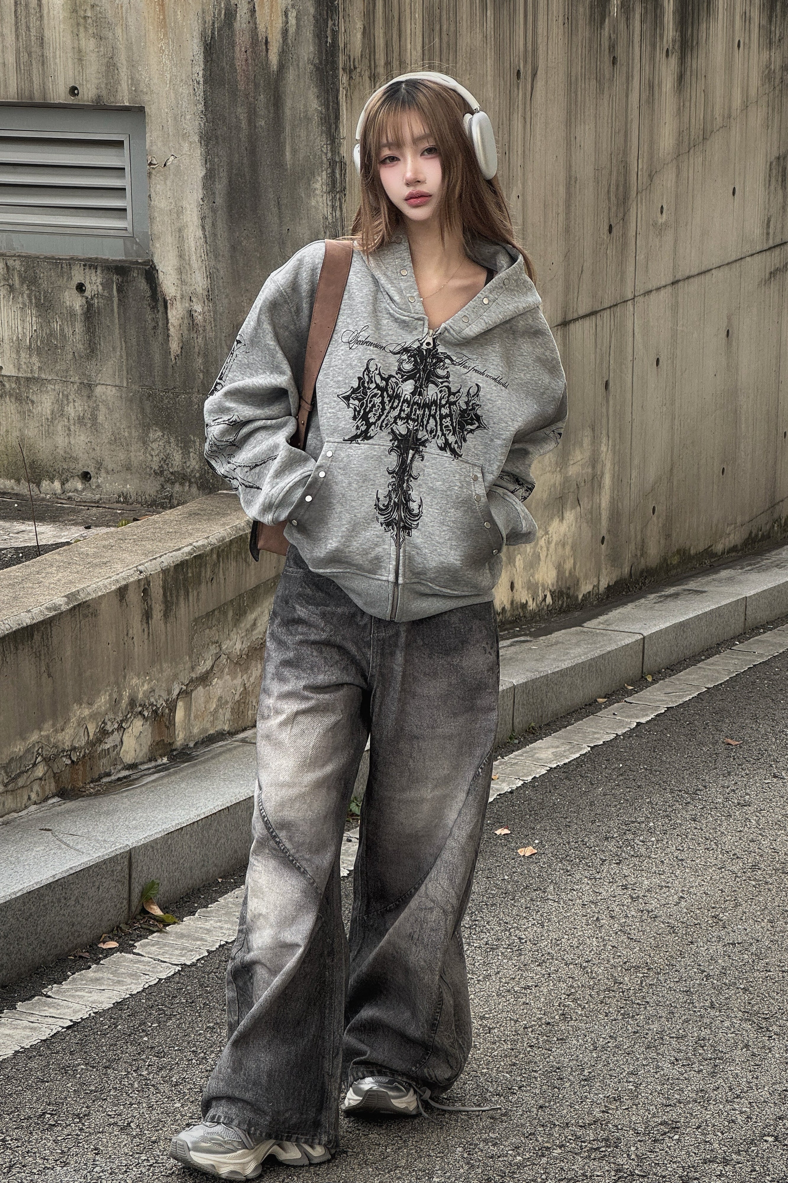 ウォッシュドクロスジップアップパーカー KSG21123