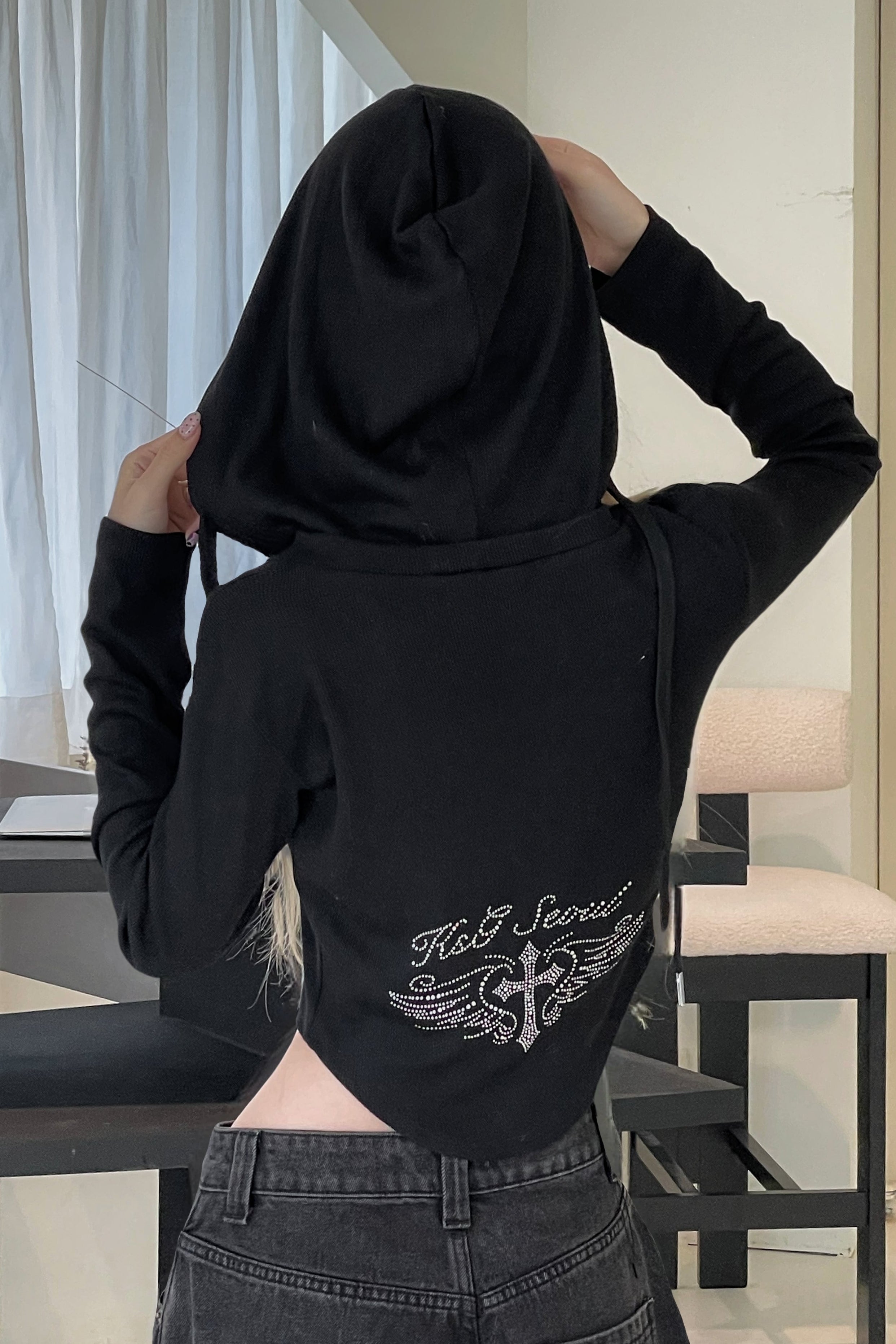 バッククロスフーディートップス KSG21177