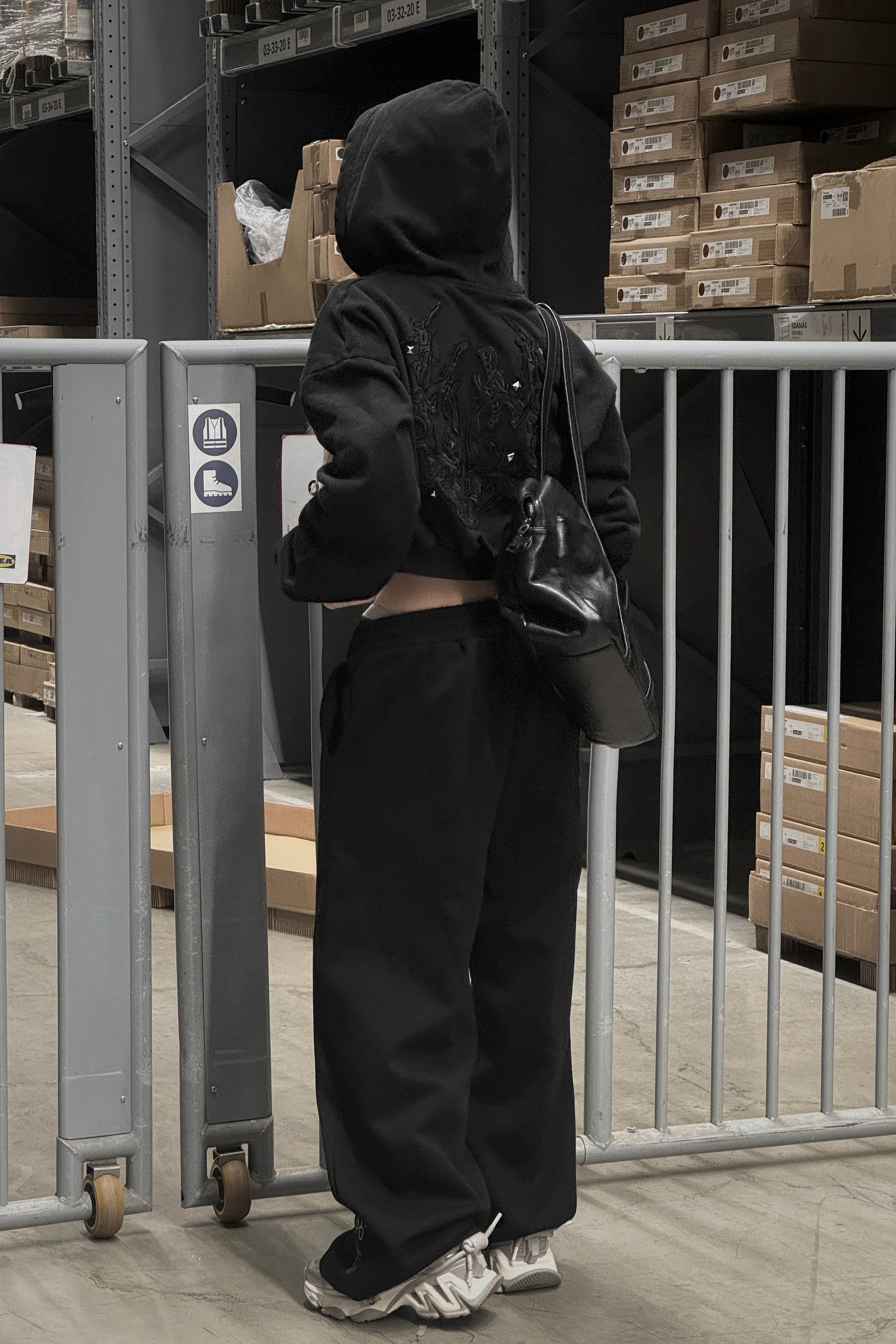 ラインストーンレタリングスウェットパンツ KSG19396