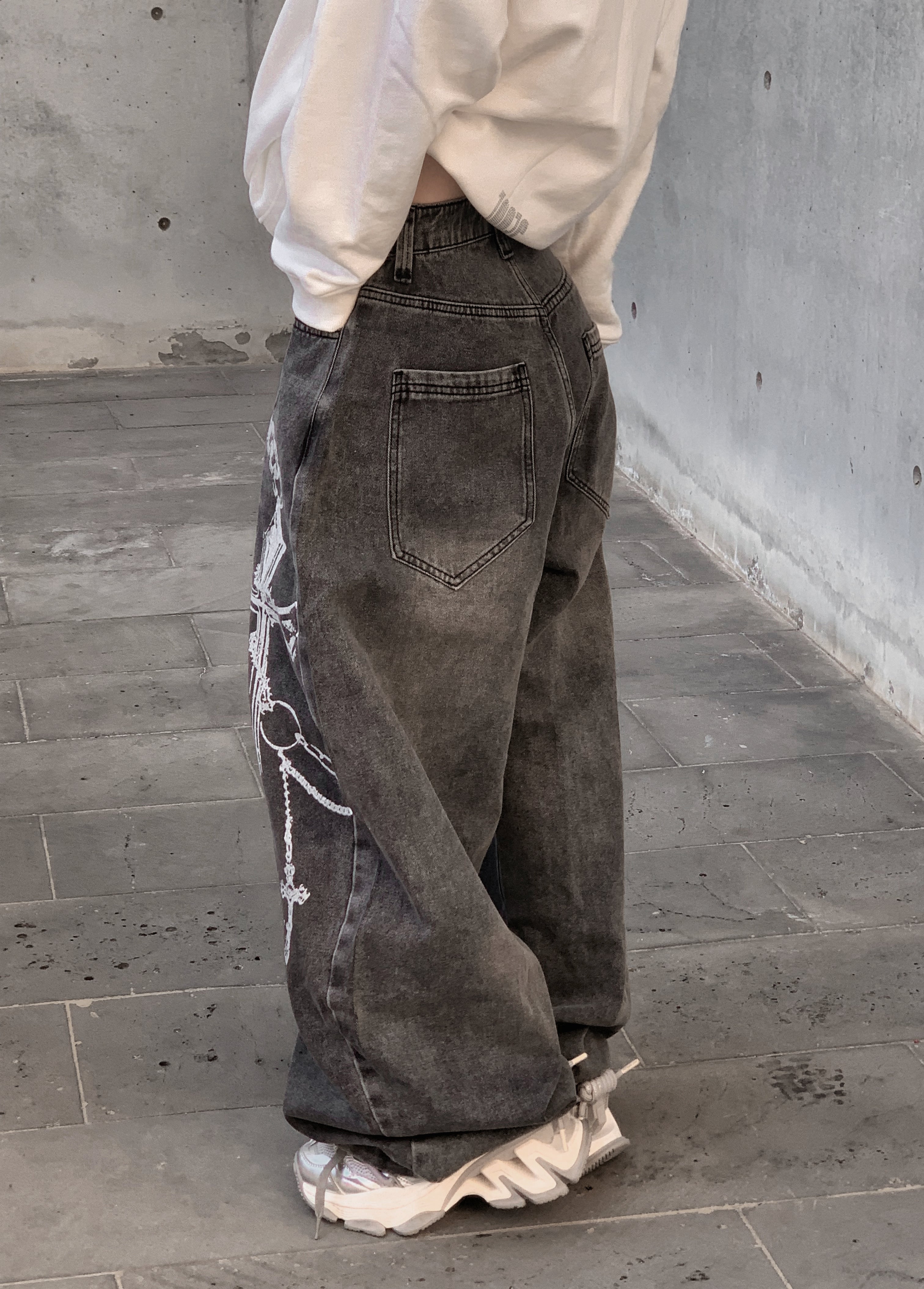 ウォッシュドクロスチェーンデニム KSG19383