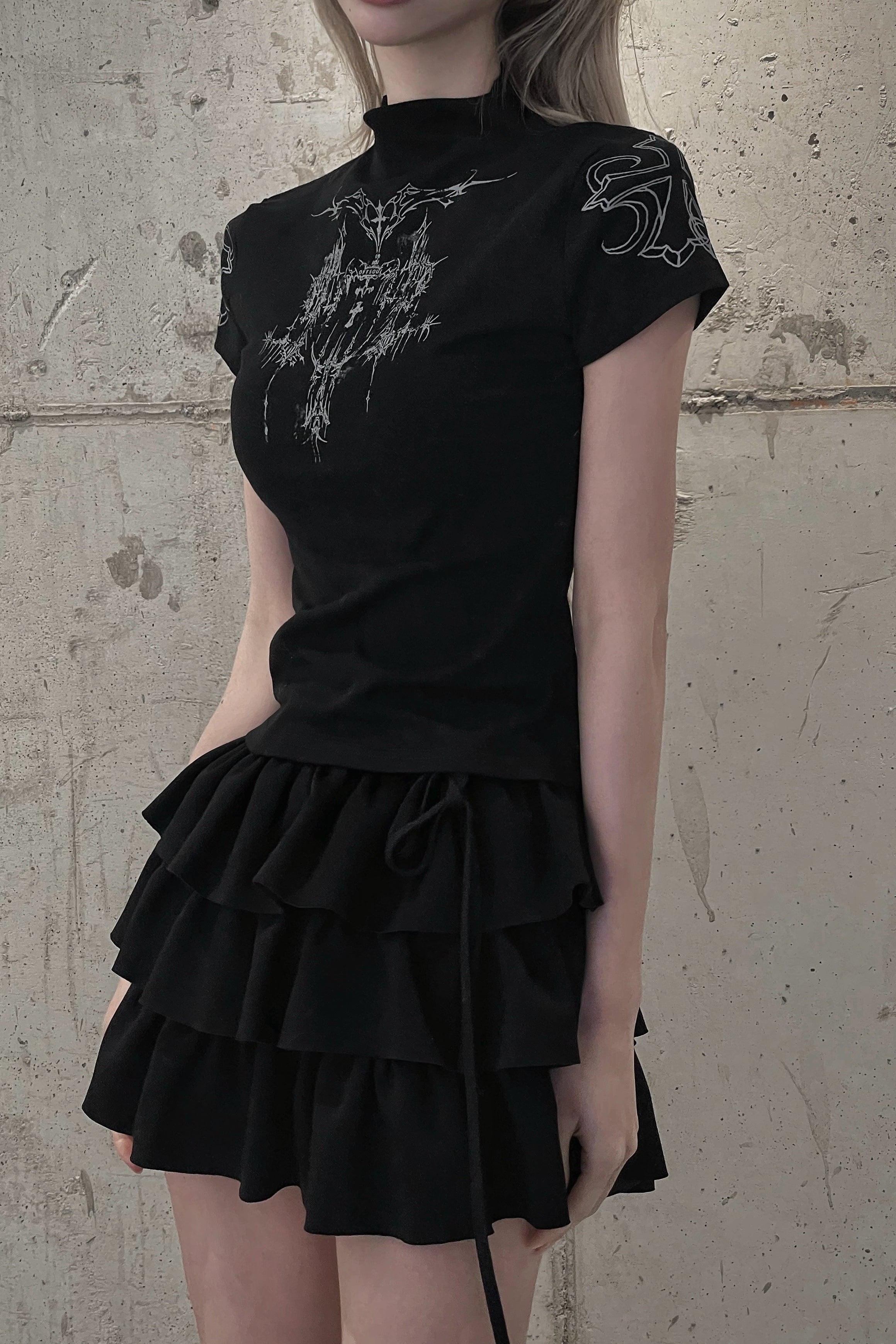 lily pattern short tops KSG21237
