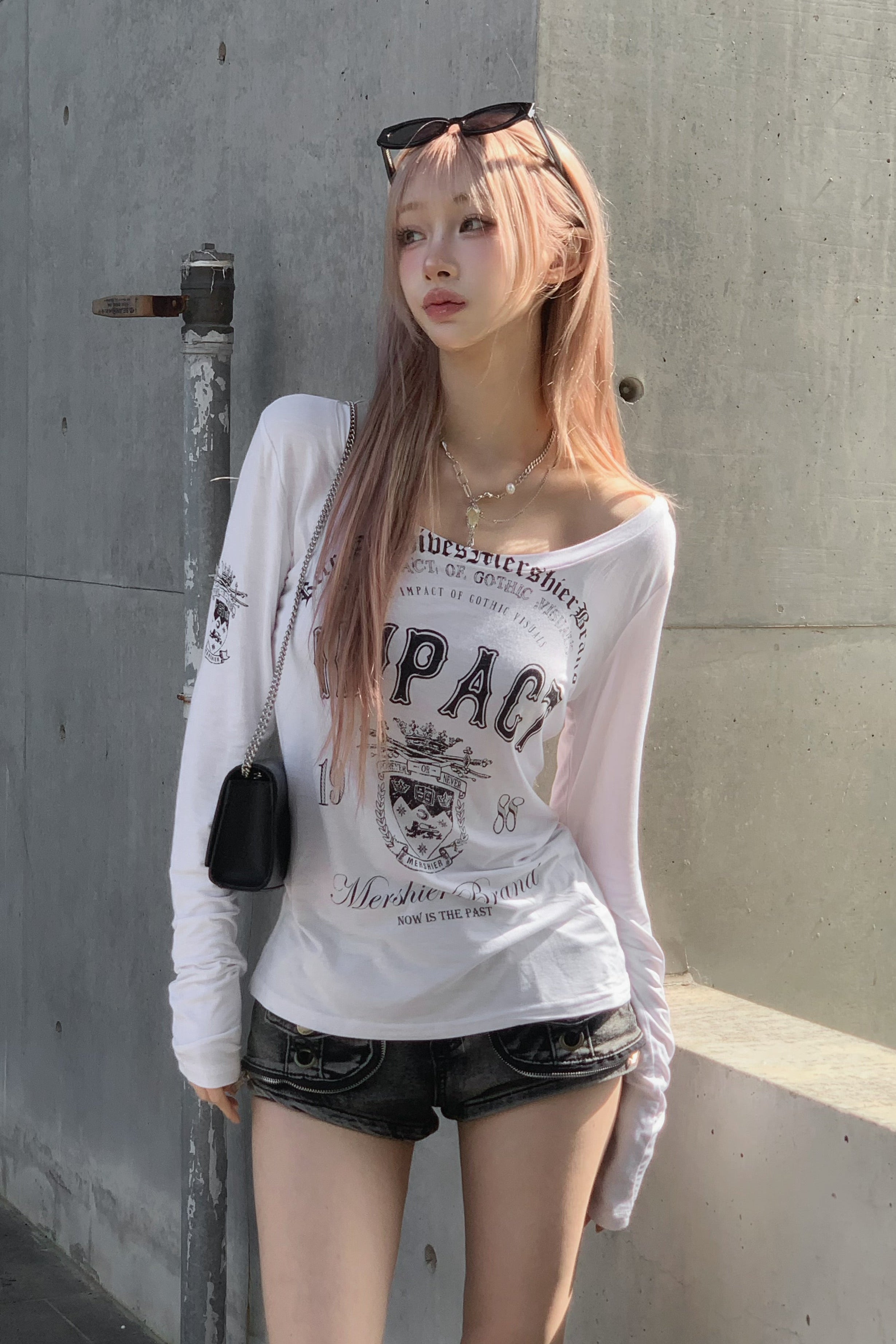 エンブレムレタリングデザインTシャツ KSG21203