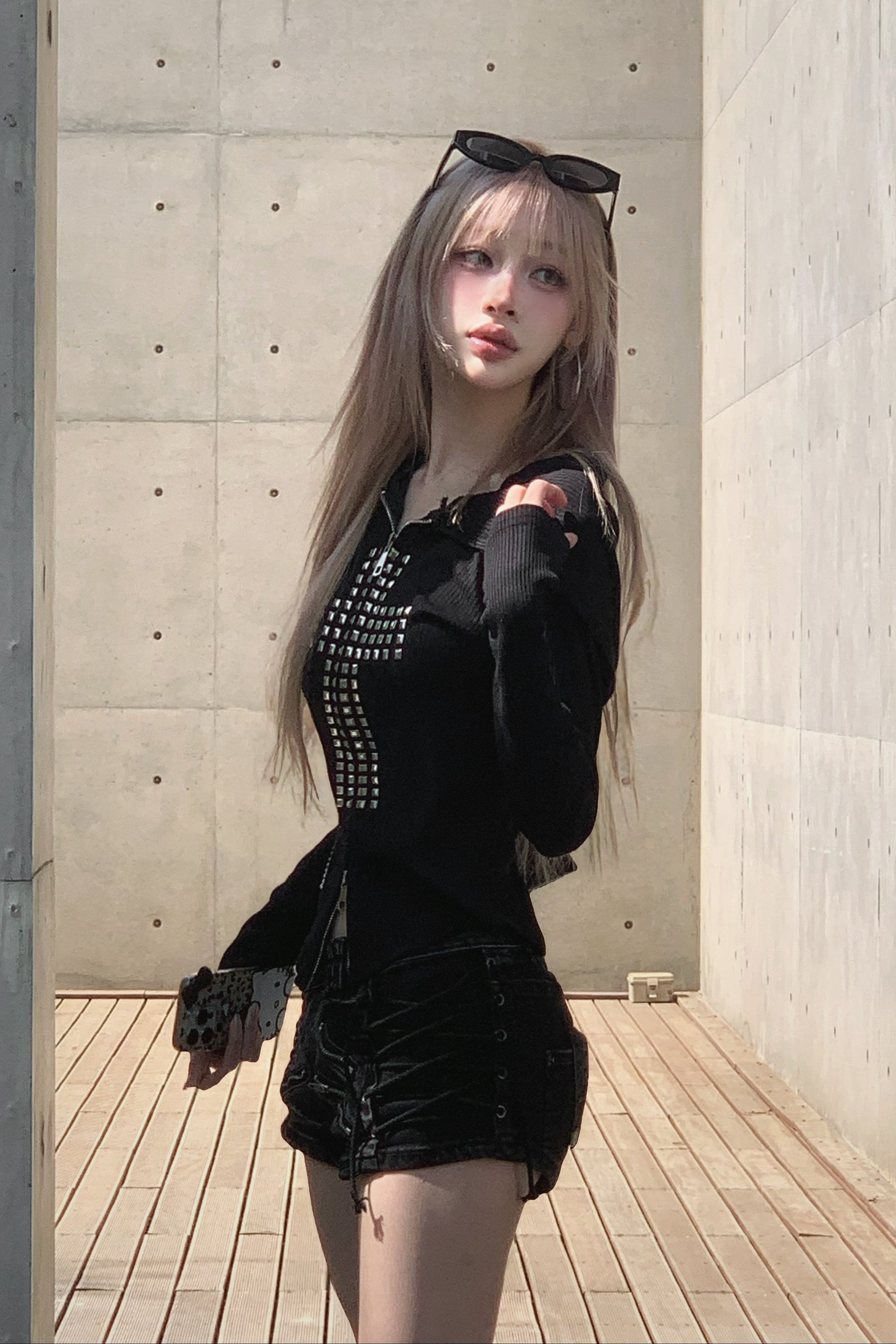クロススタッズパーカー KSG21298