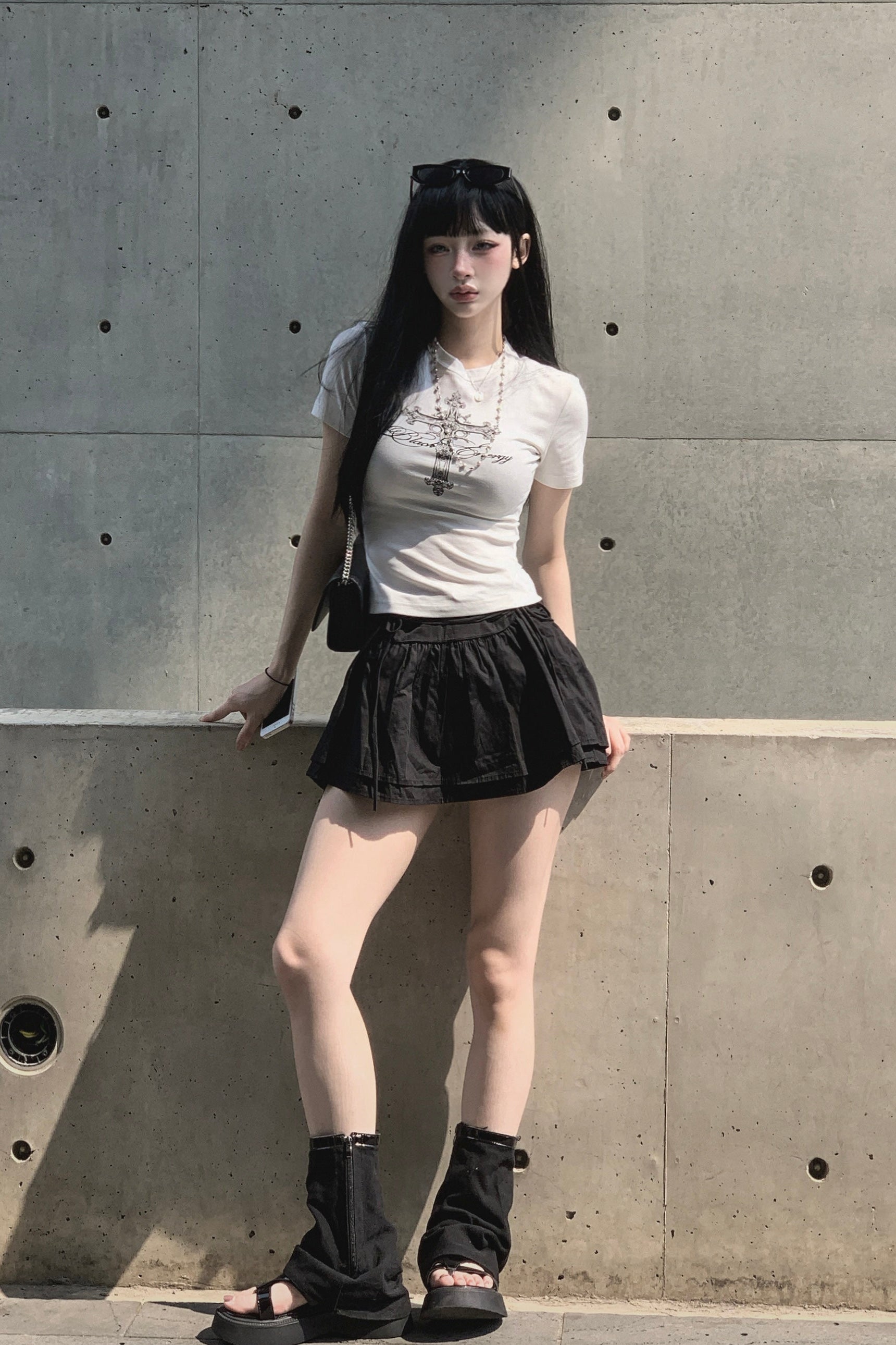 クロスレタリングTシャツ KSG21234