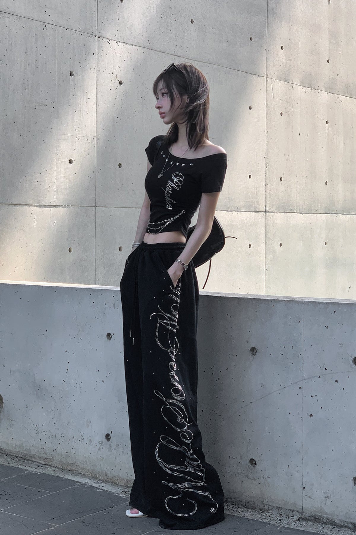 チェーンデザインアシメトップス KSG21346