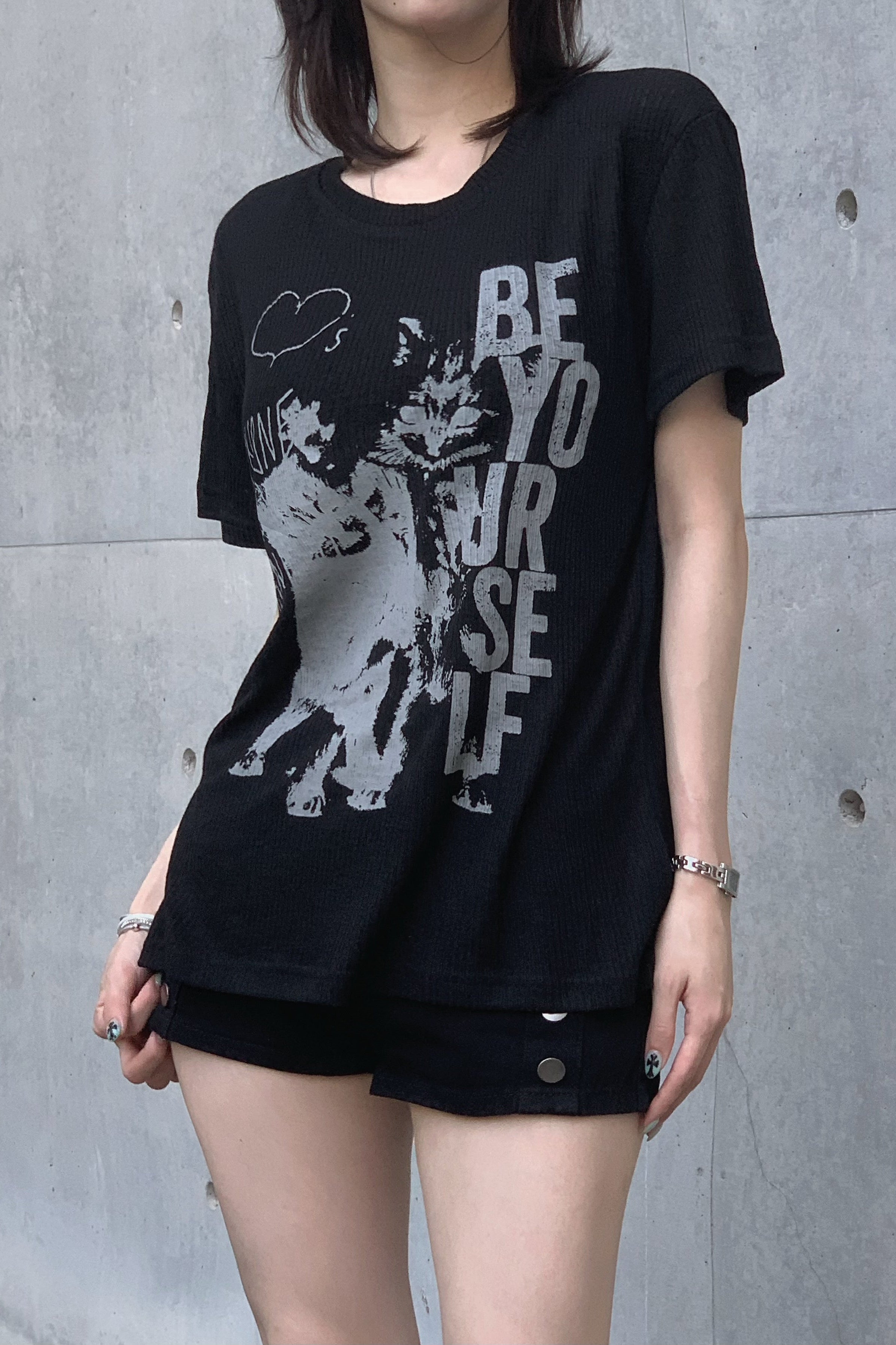 シースルーキャットTシャツ KSG21341