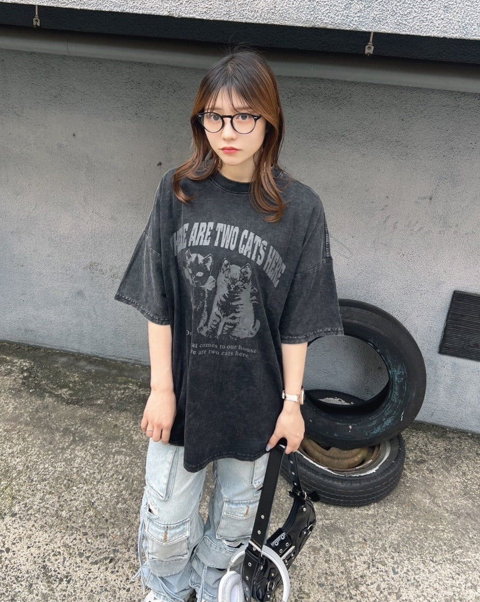 ヴィンテージキャットTシャツ KSG19093