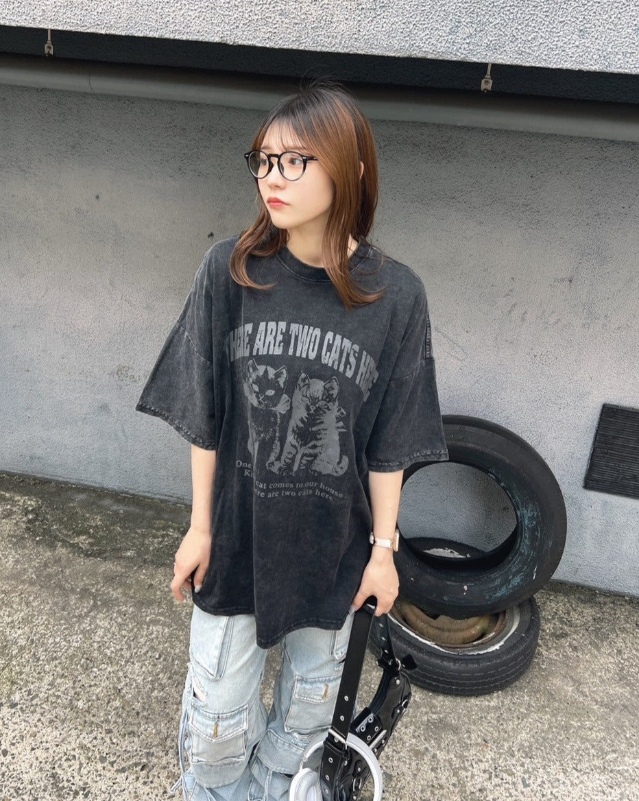 ヴィンテージキャットTシャツ KSG19093