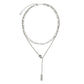 【スピード発送】silver layered charm necklace KSG20480