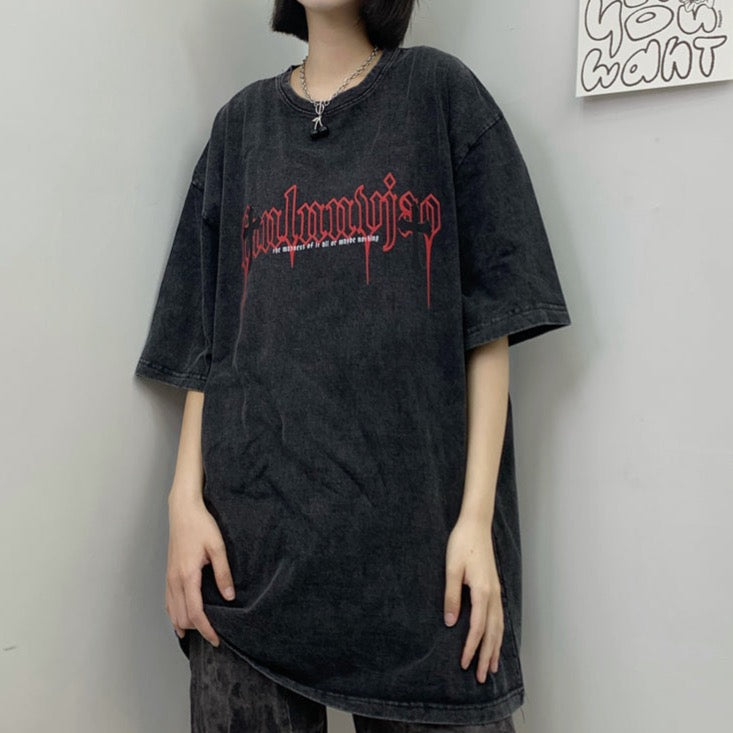 ヴィンテージレタリングビッグTシャツ KSG19079