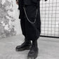 【スピード発送】ネクタイ付きクロップドシャツ+ジョガーパンツ KSG20434